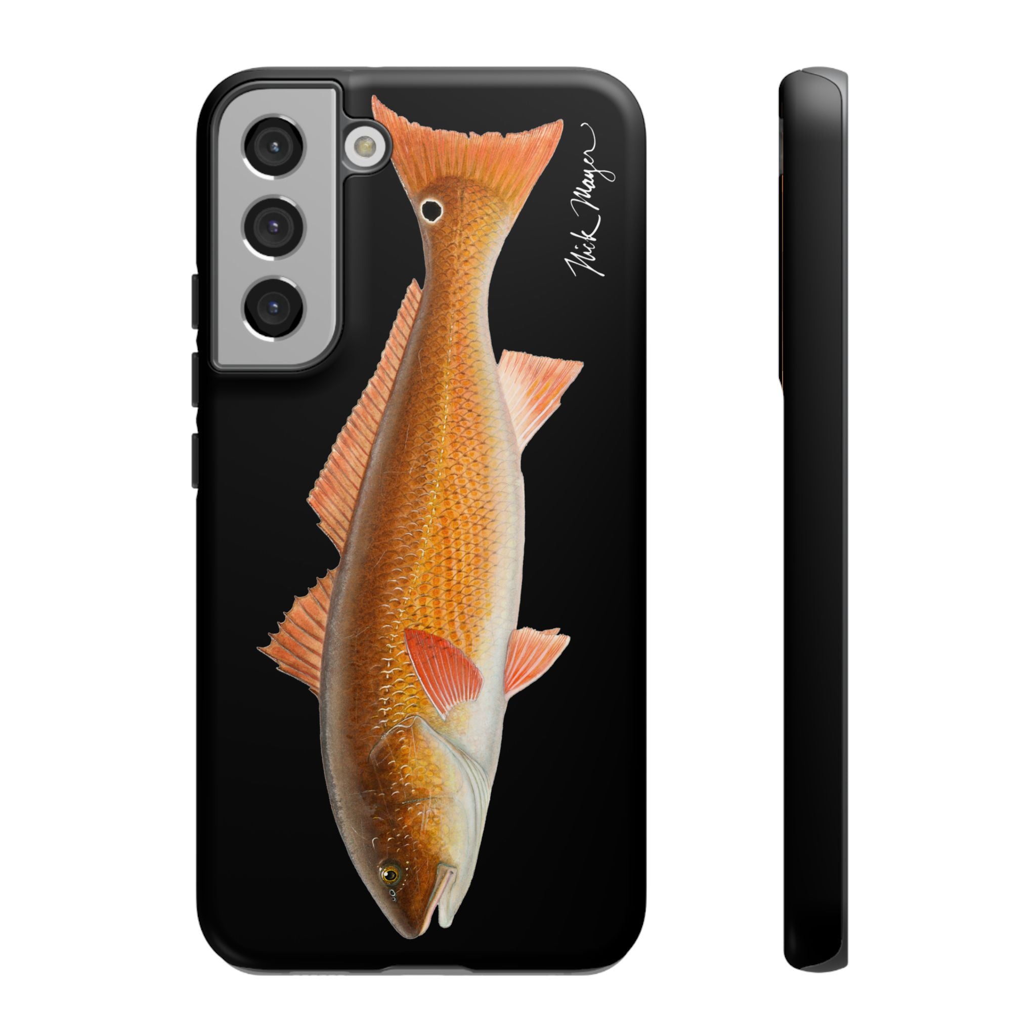 Redfish Black Phone Case (Samsung) Printify