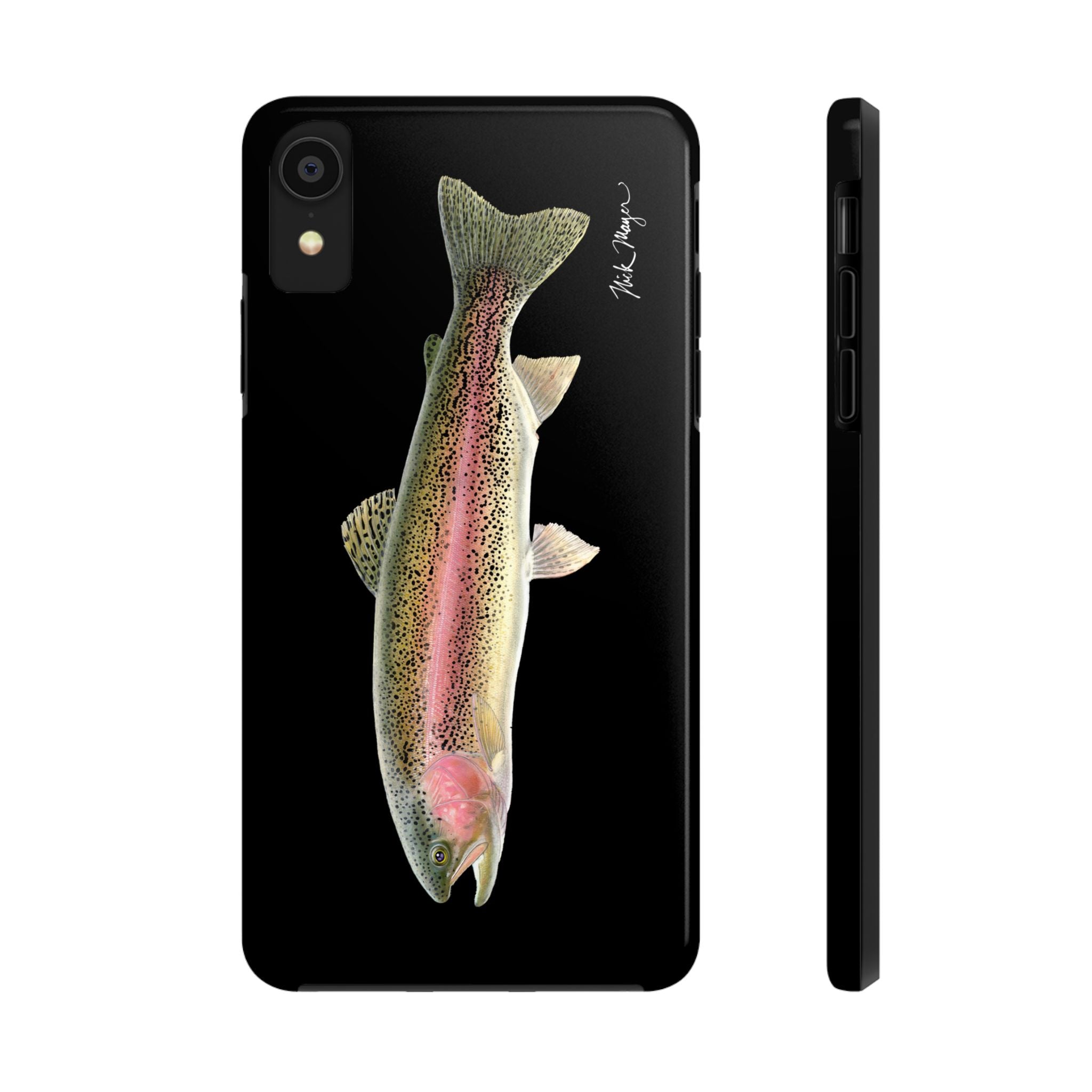 Rainbow Trout Black Phone Case (iPhone)