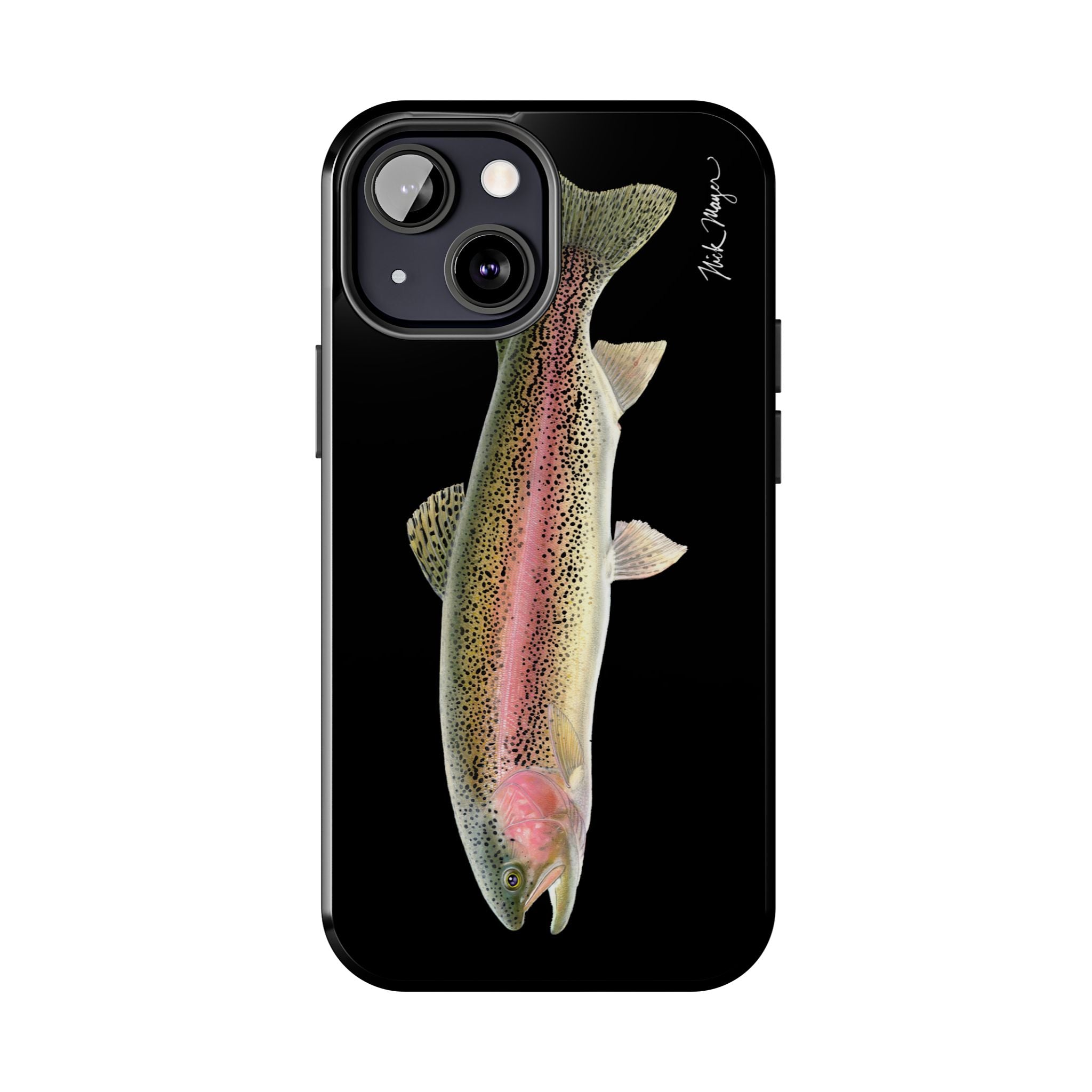 Rainbow Trout Black Phone Case (iPhone)