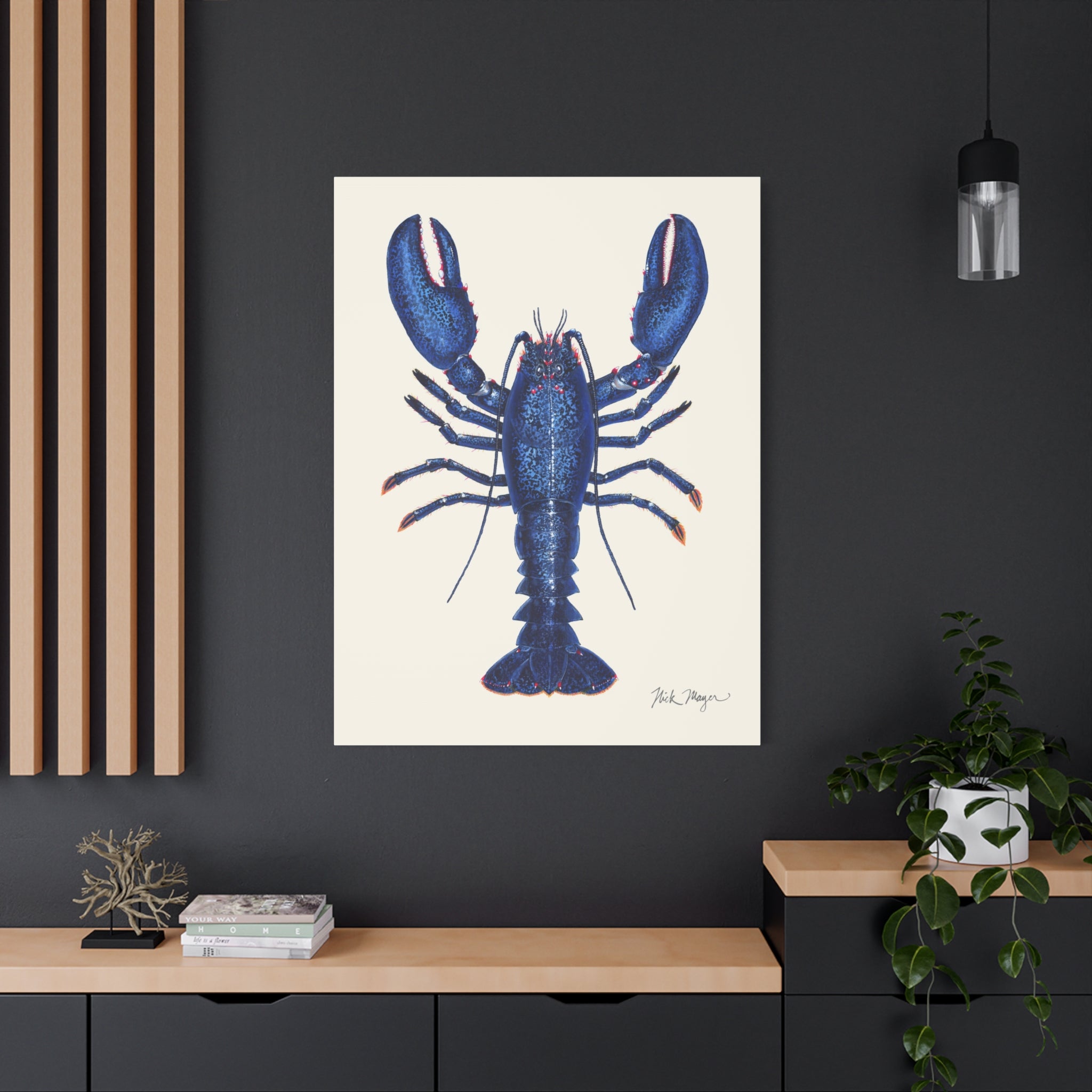 Blue Lobster II Canvas Print