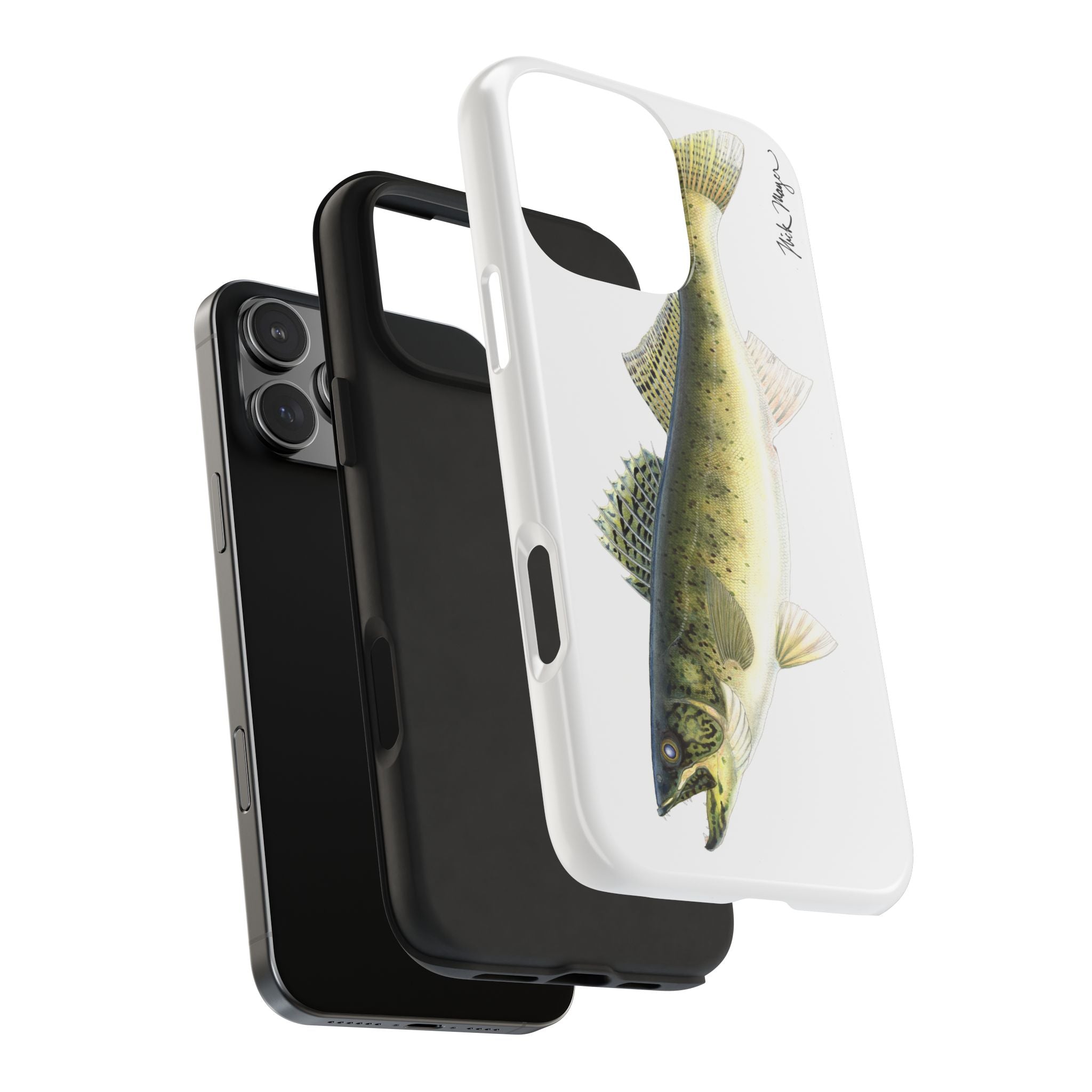 Walleye White Phone Case (iPhone)