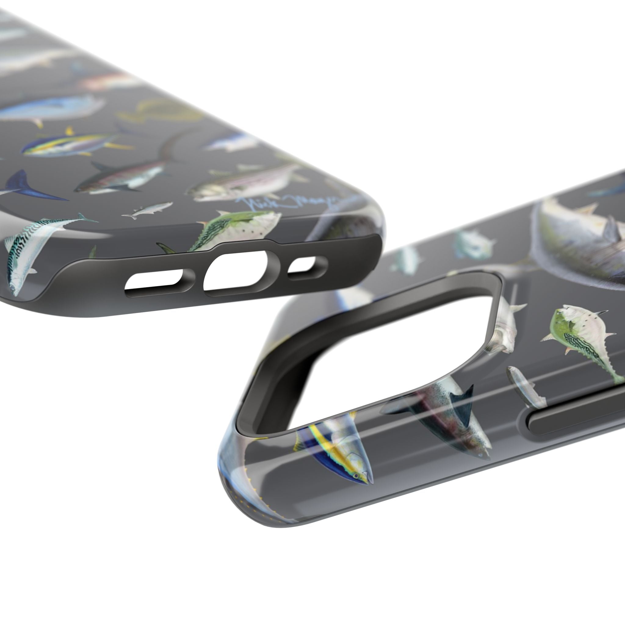 New England Offshore Fish Grey MagSafe iPhone Case