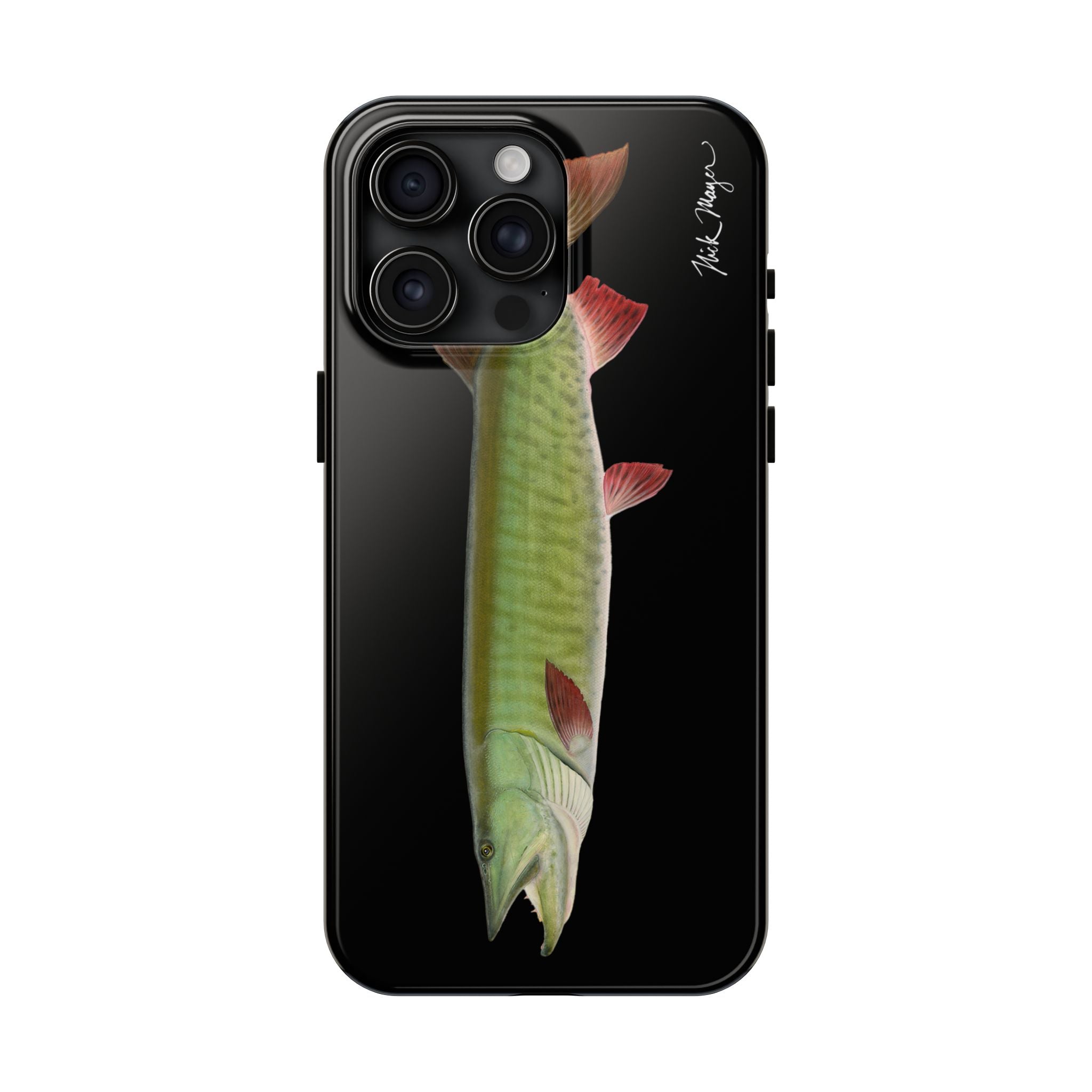 Trophy Muskie Black Phone Case (iPhone)