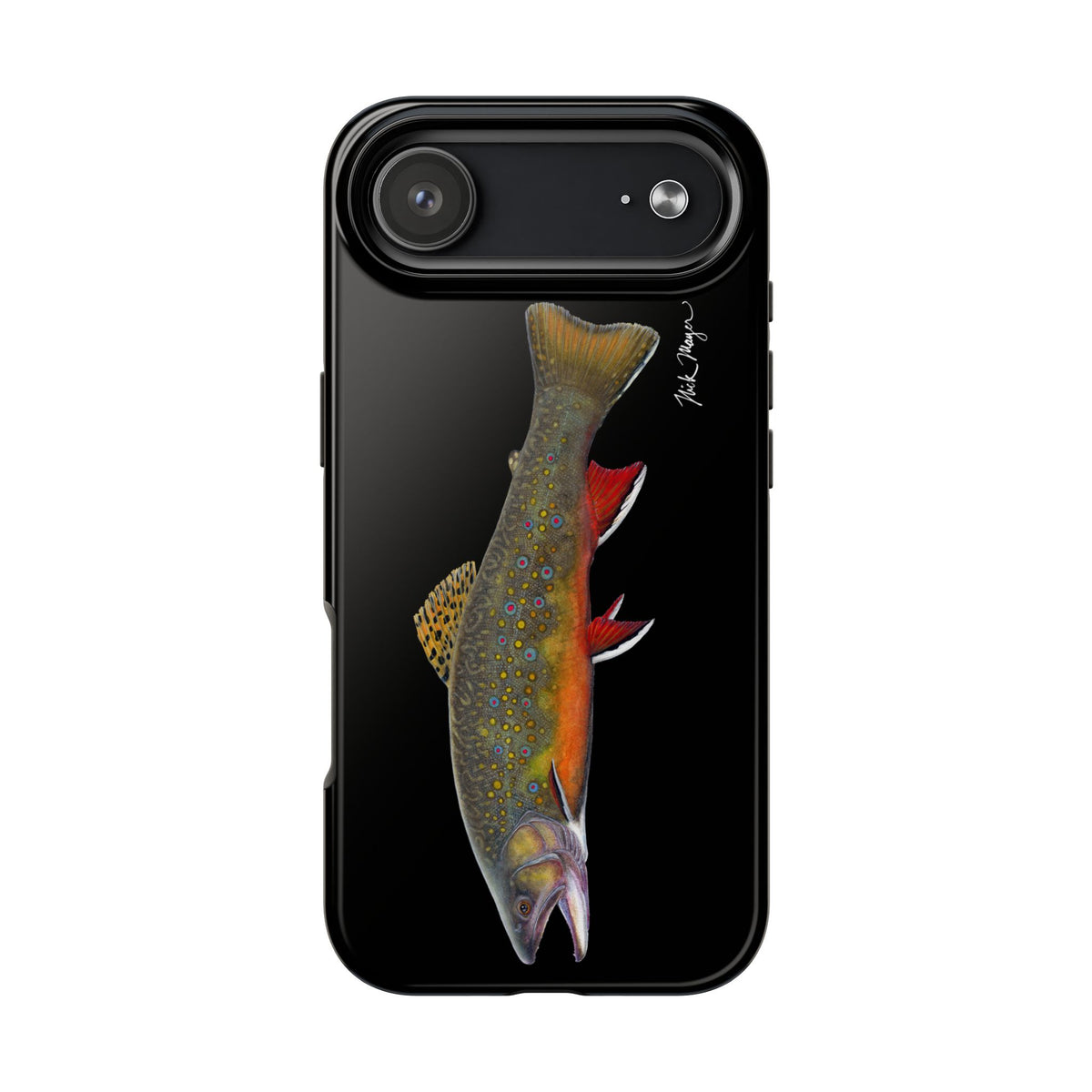 Brook Trout Black Phone Case (iPhone) Printify