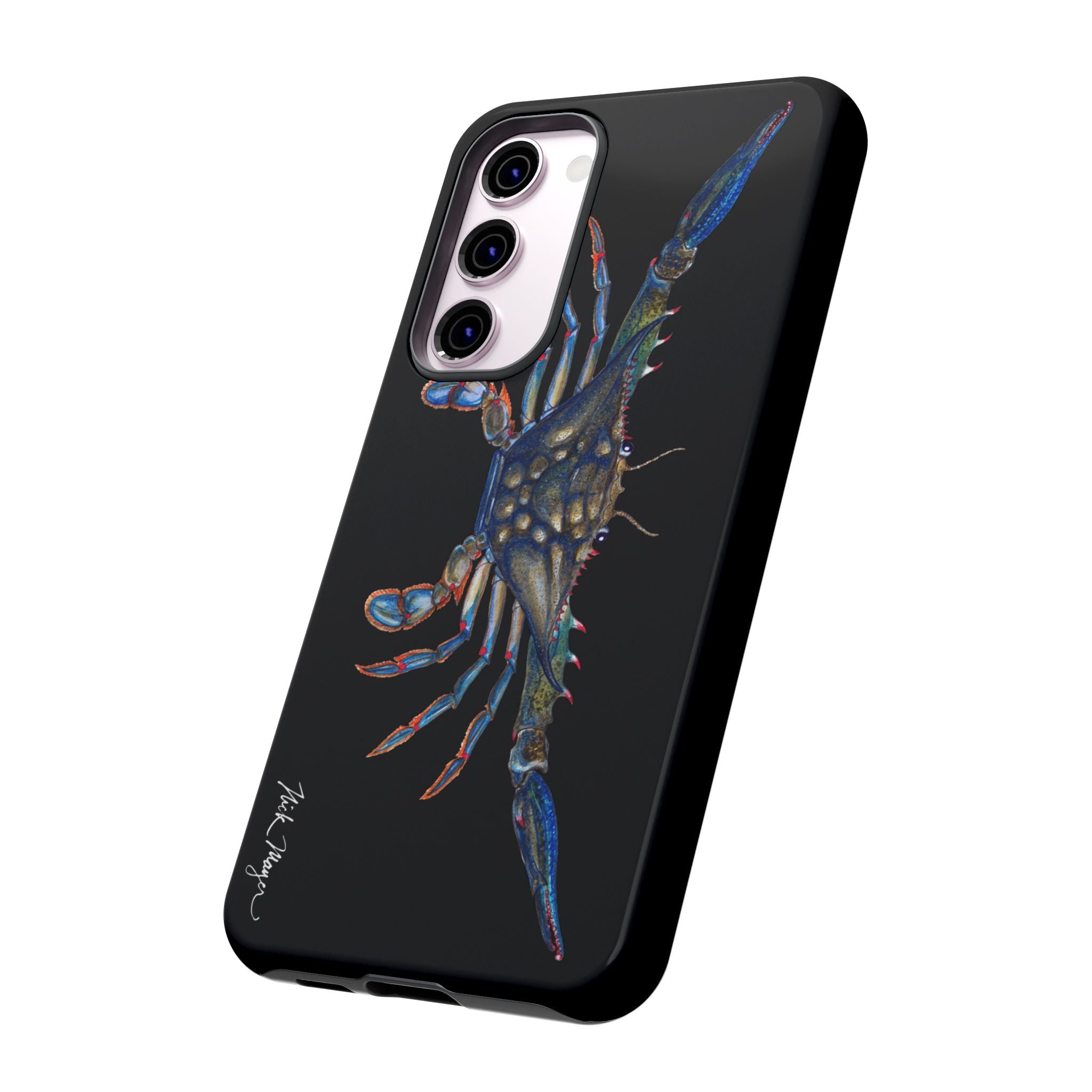 Blue Crab Black Phone Case (Samsung)