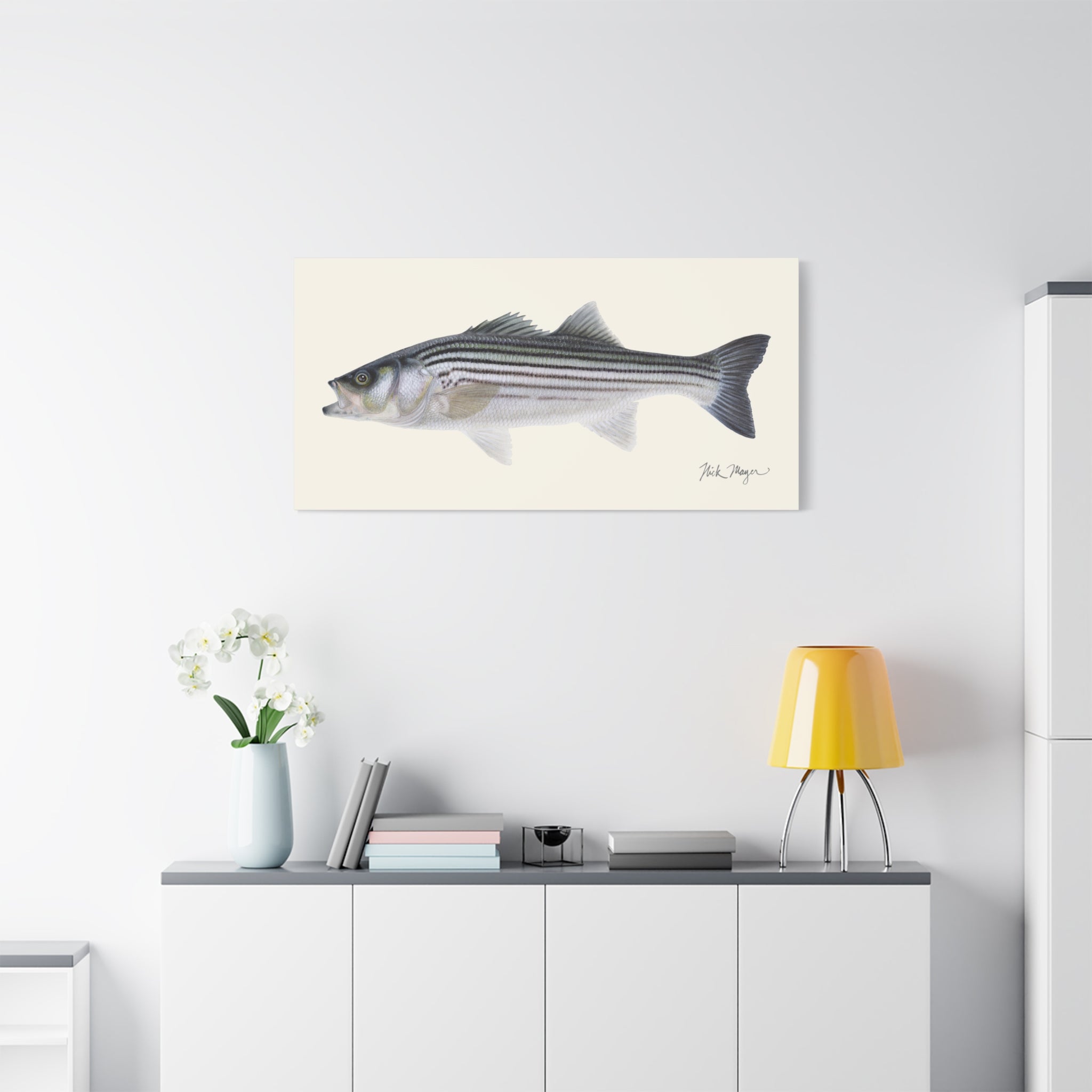 Schoolie Striped Bass Canvas Print