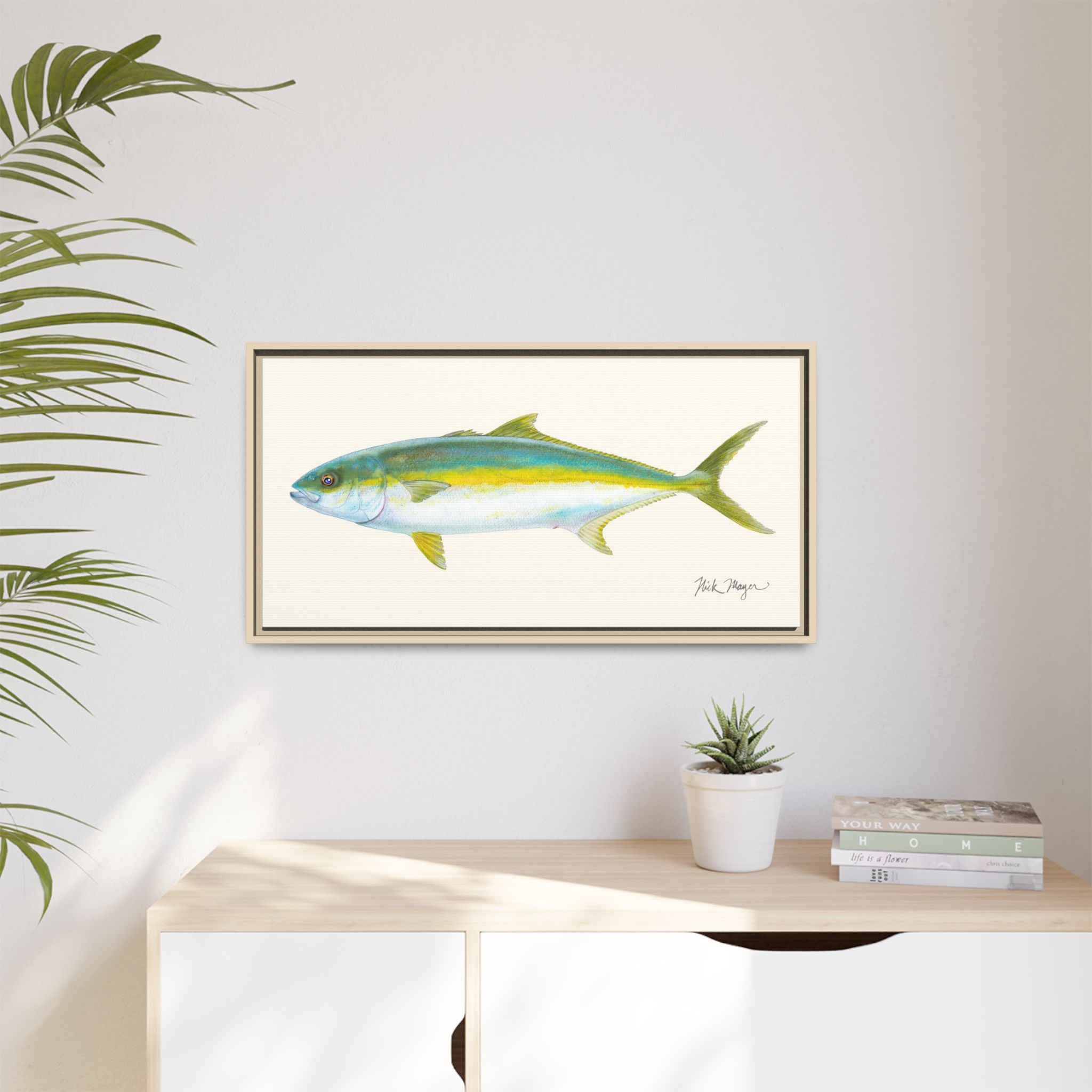 California Yellowtail I Framed Canvas Print Printify