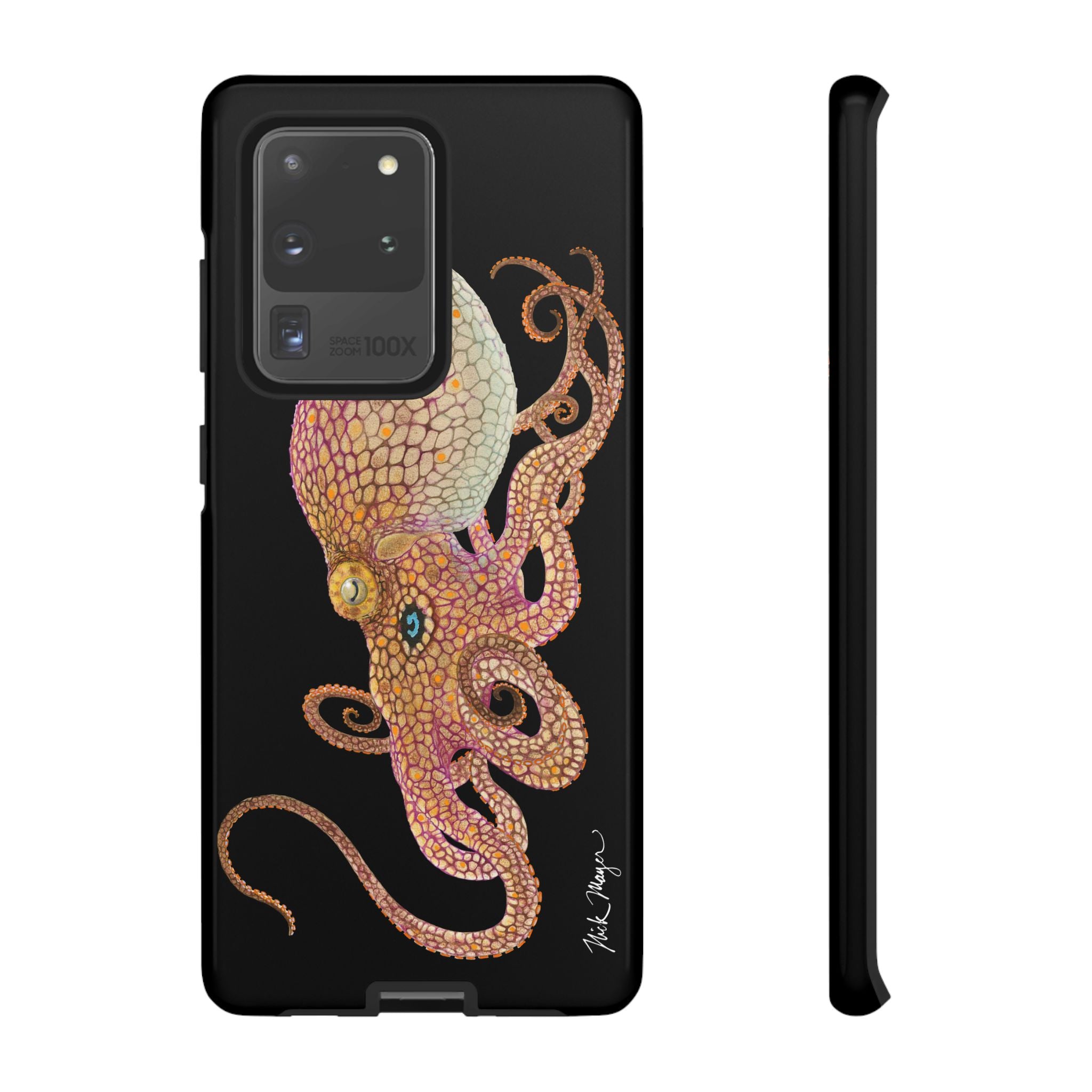 Two Spot Octopus Black Phone Case (Samsung)