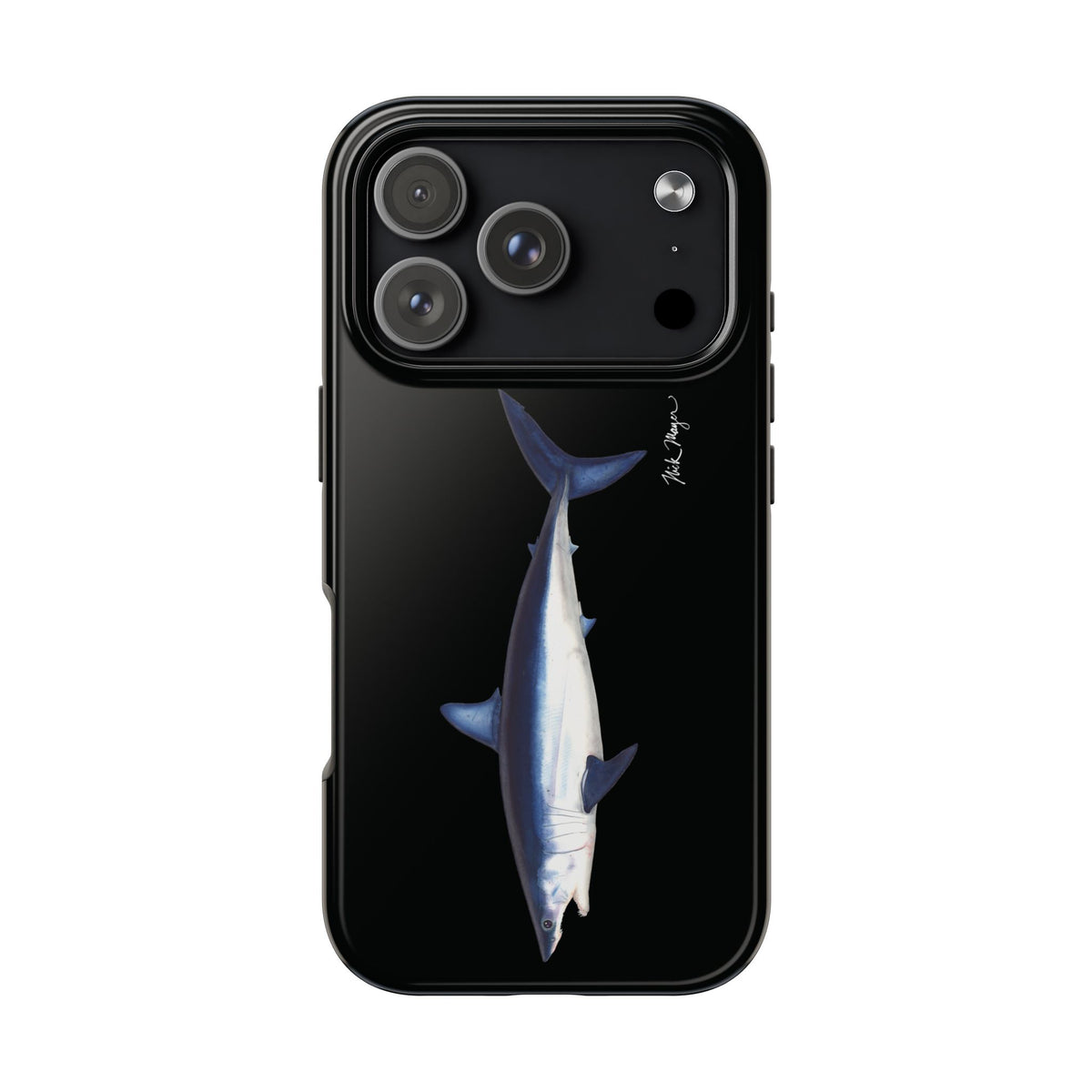 Mako Shark Black iPhone Case Printify