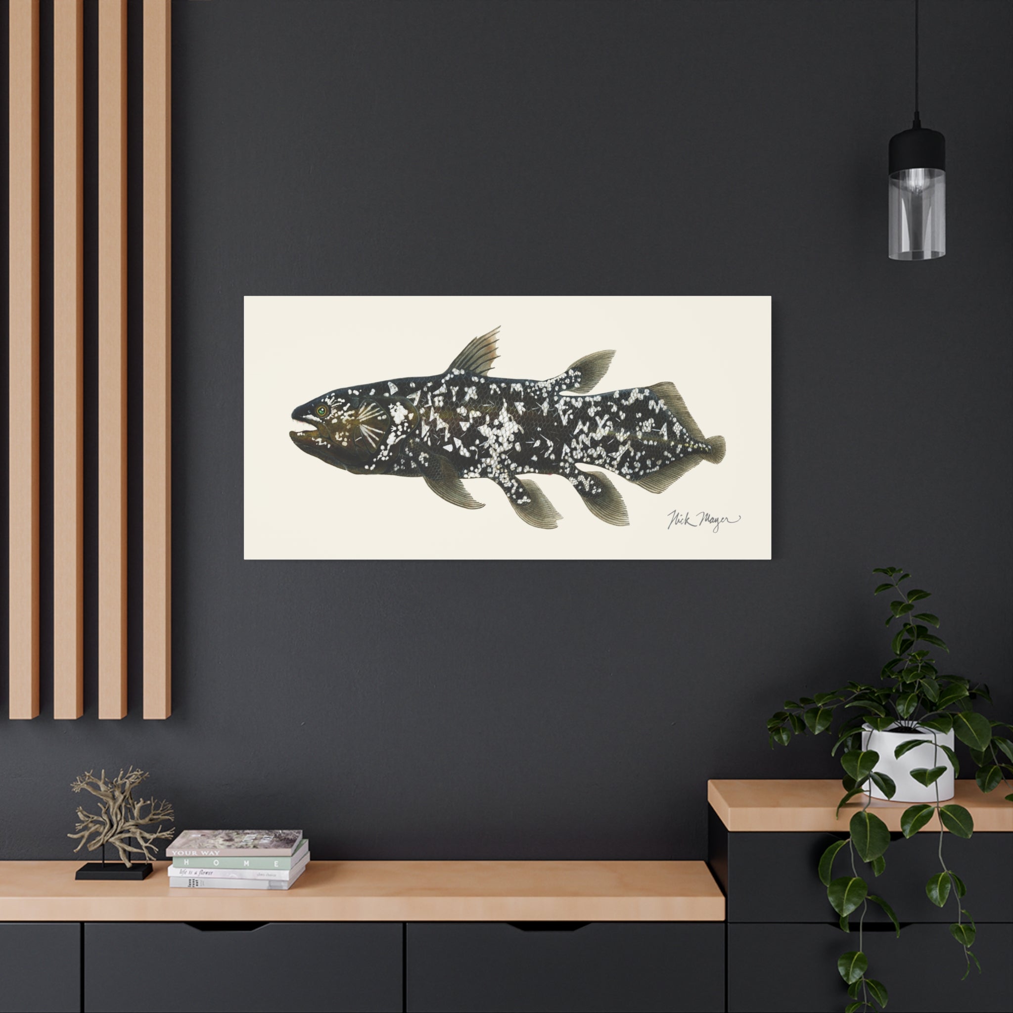 Coelacanth Canvas Print Printify