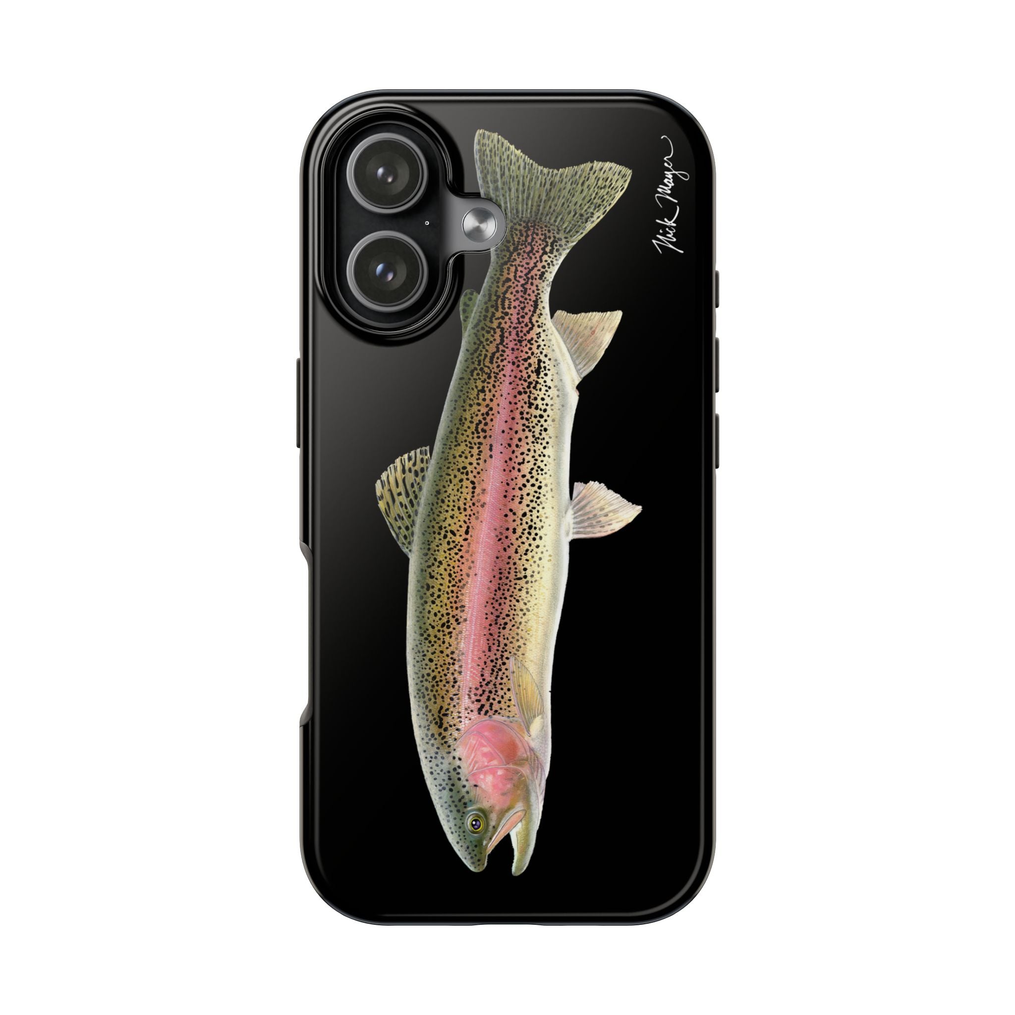 Rainbow Trout Black Phone Case (iPhone)