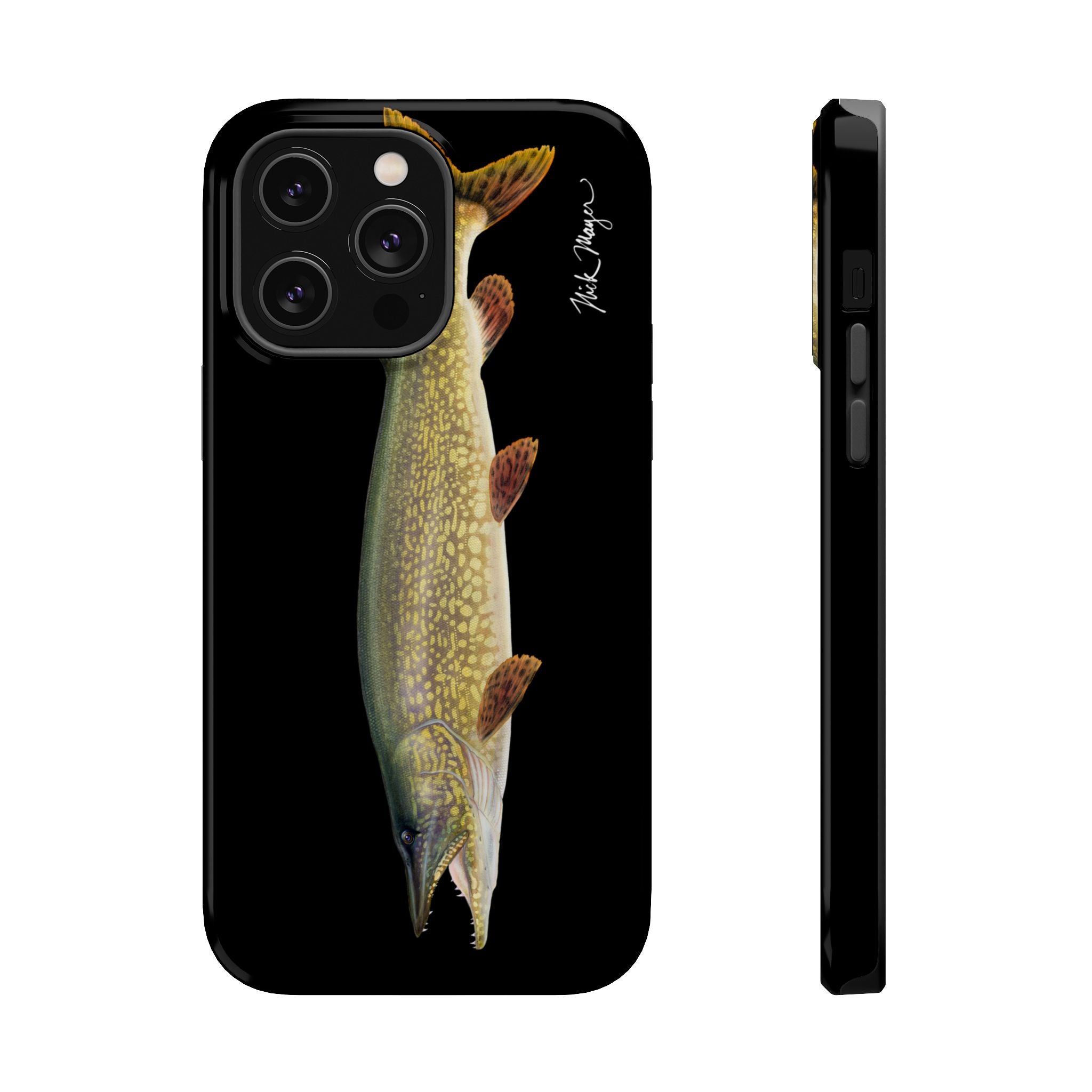 Northern Pike MagSafe Black iPhone Case Printify