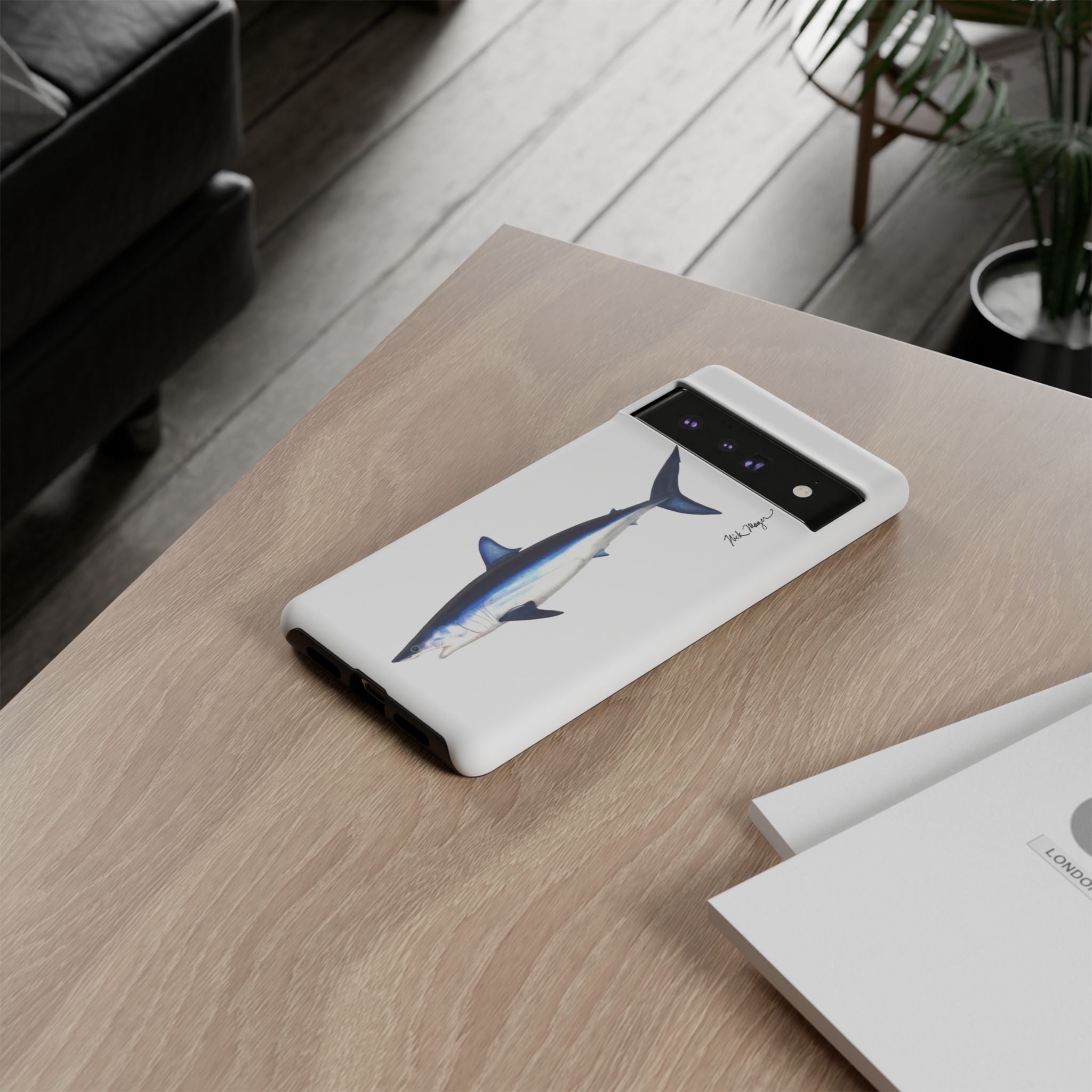 Mako Shark White Phone Case (Samsung)