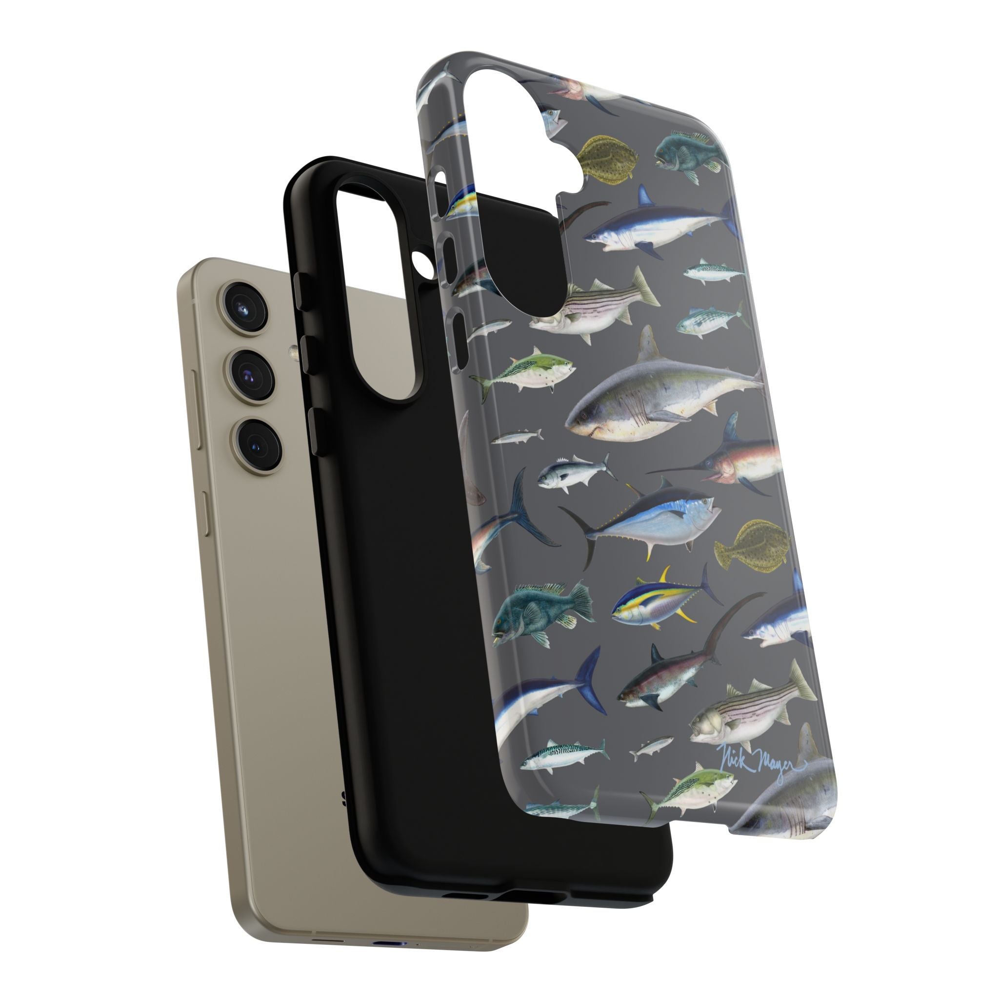 New England Offshore Fish Grey Phone Case, NEW!  (Samsung)