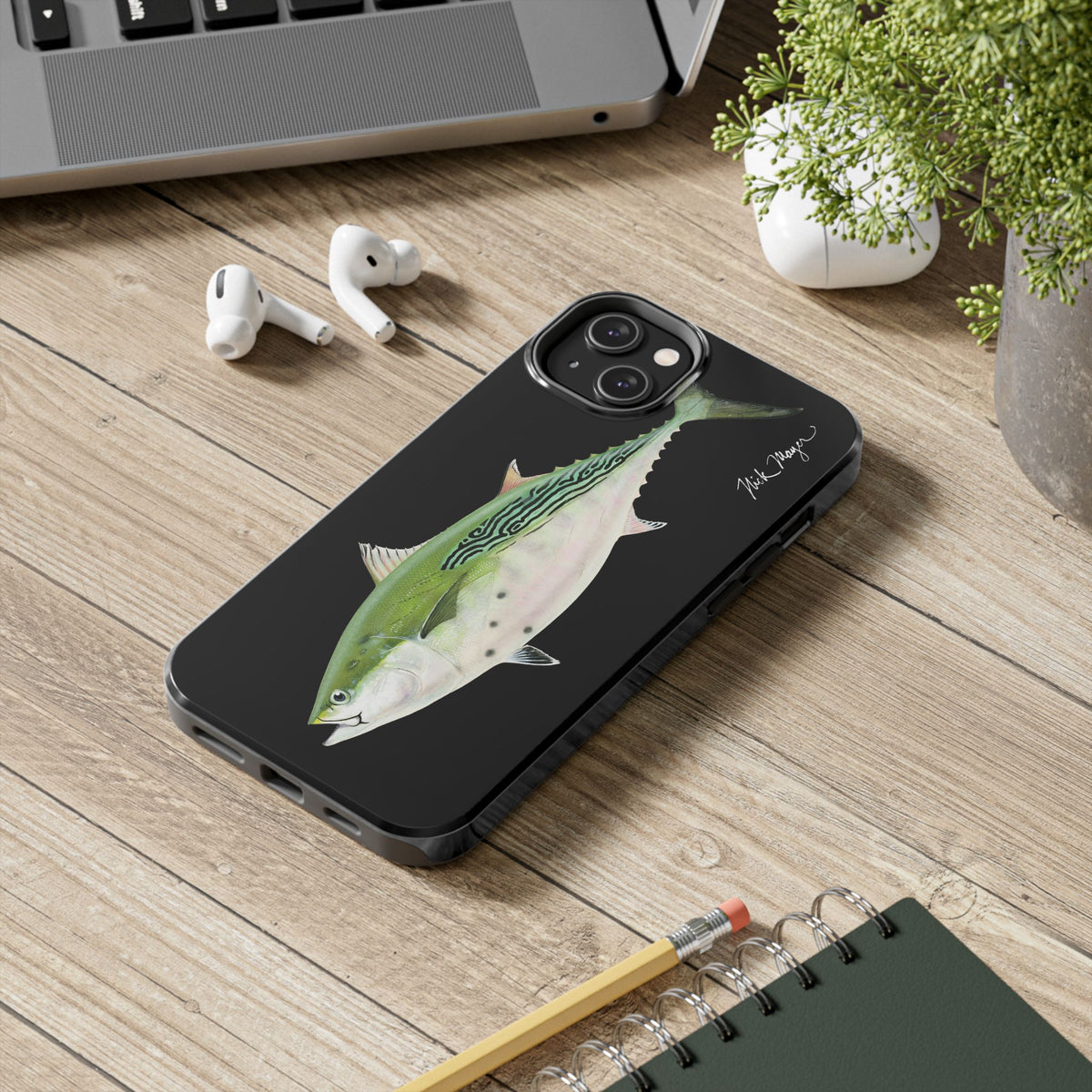 Albie Black Phone Case (iPhone) Printify