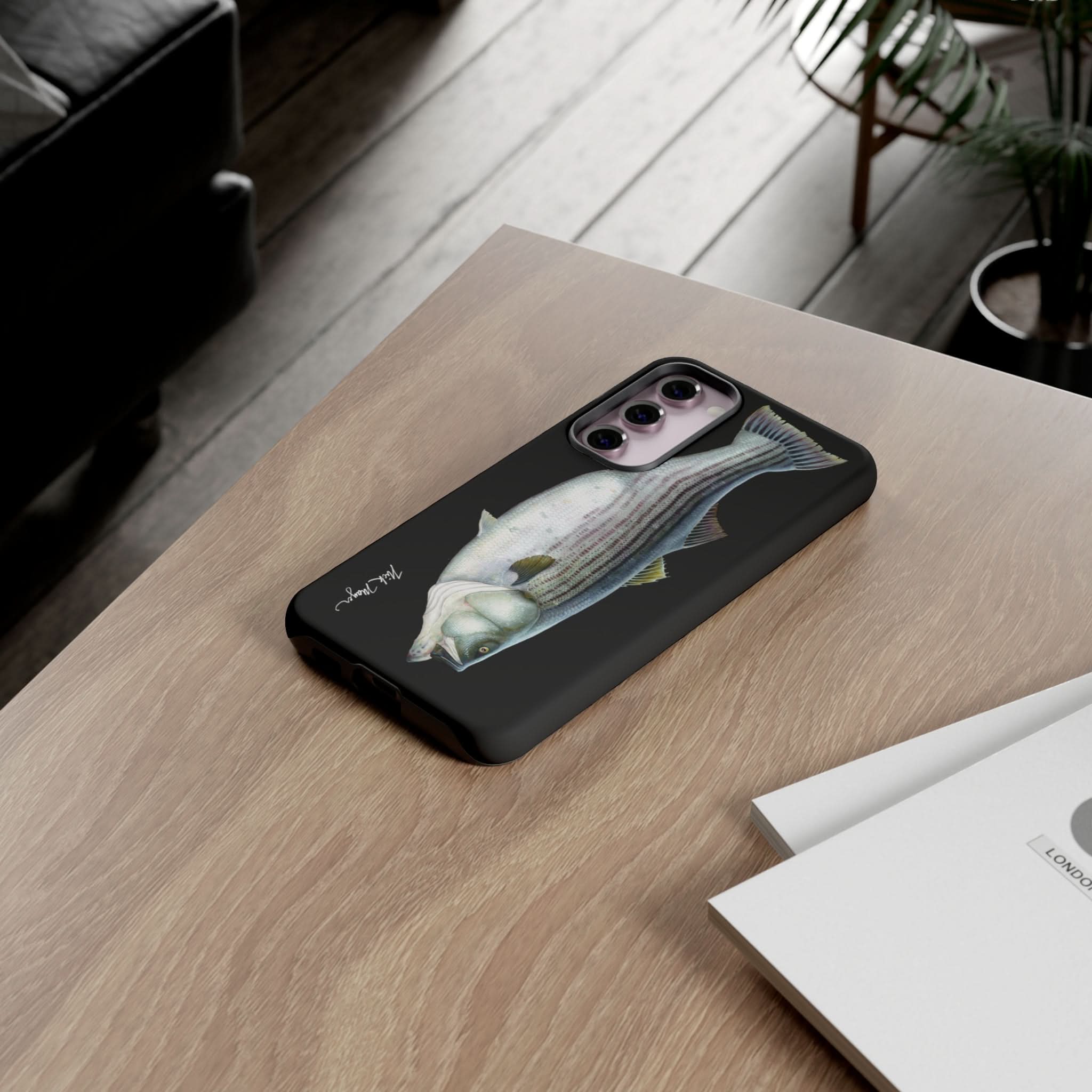 Cow Striper Phone Case (Samsung) - black
