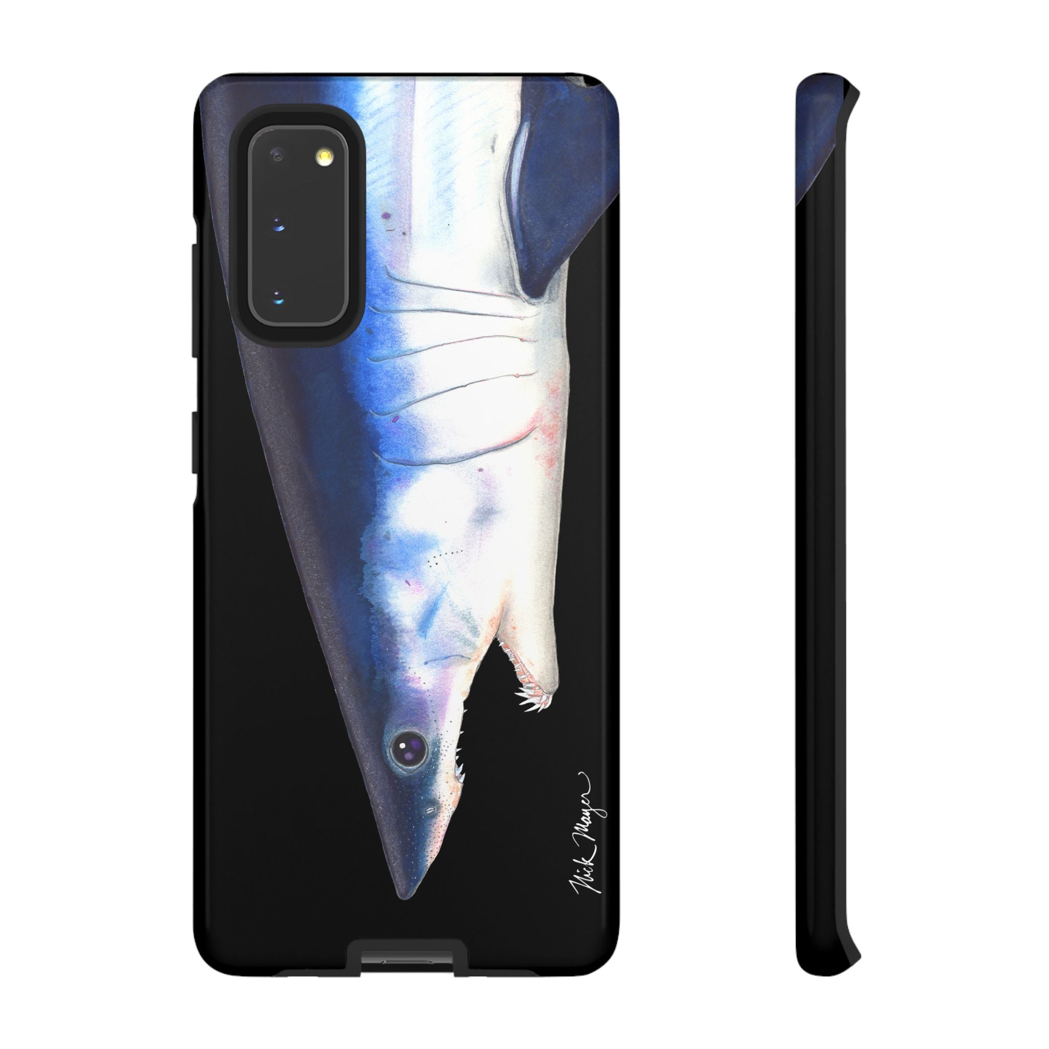 Mako Shark Face Black Phone Case (Samsung) Printify