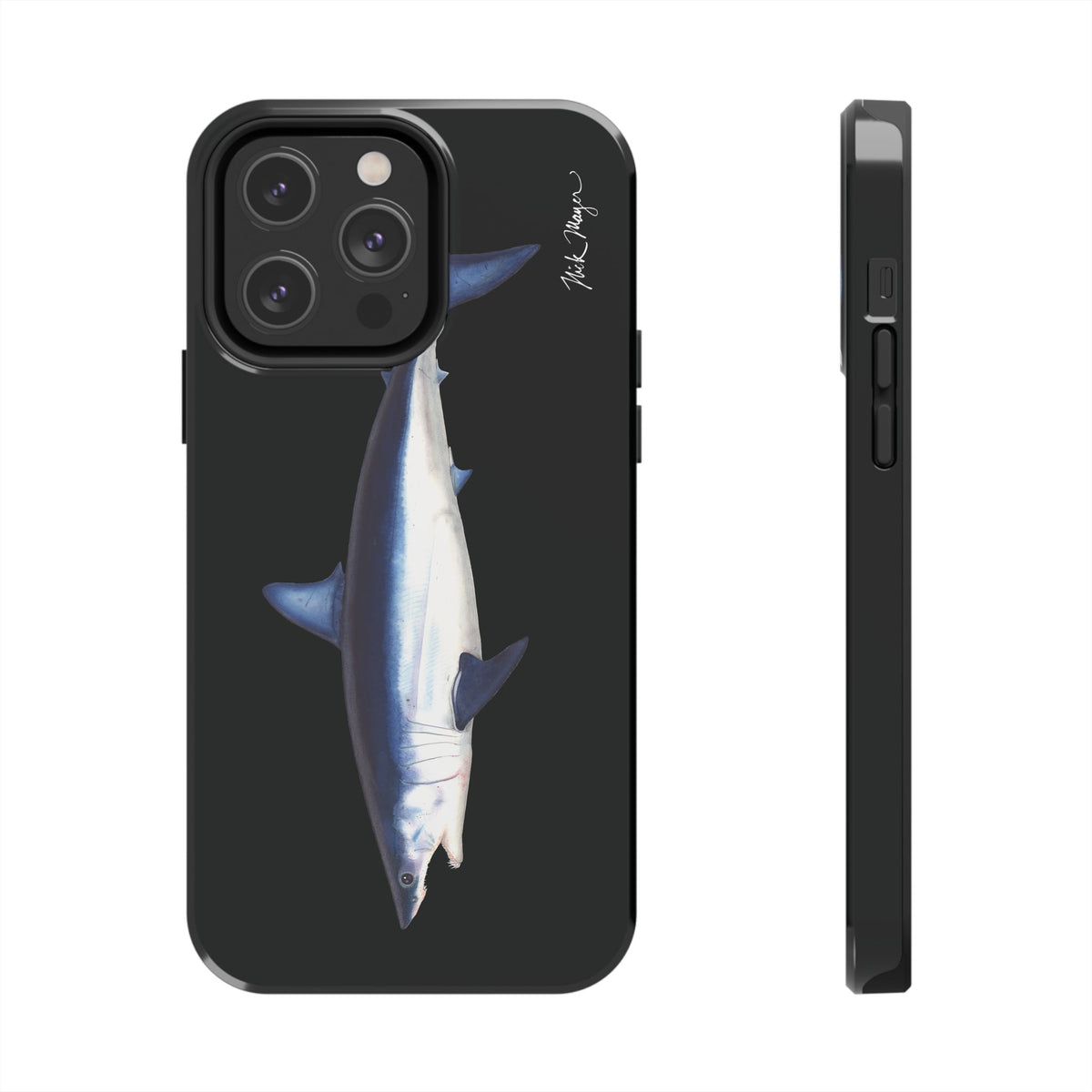Mako Shark Black iPhone Case Printify