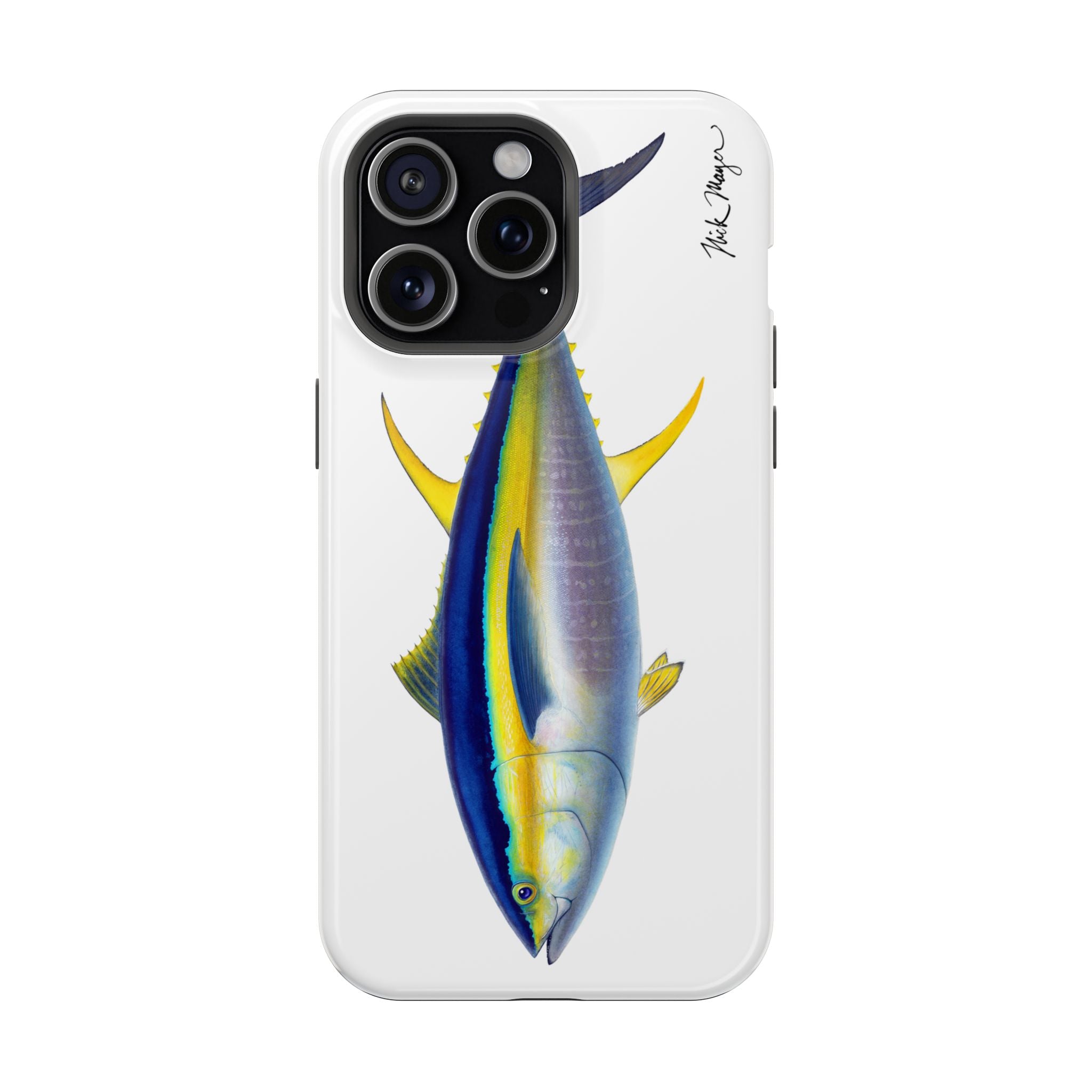 Yellowfin Tuna MagSafe White iPhone Case