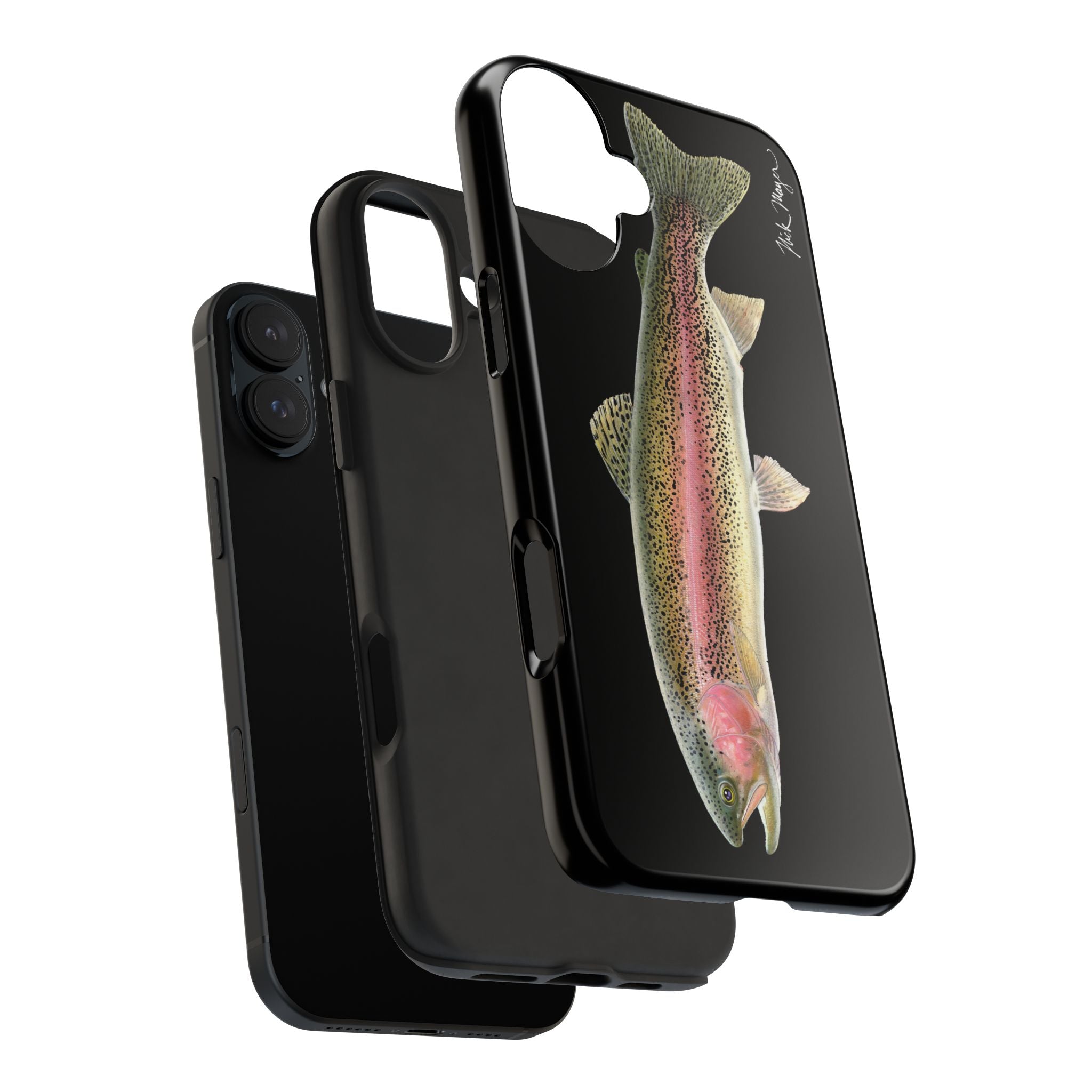 Rainbow Trout Black Phone Case (iPhone)