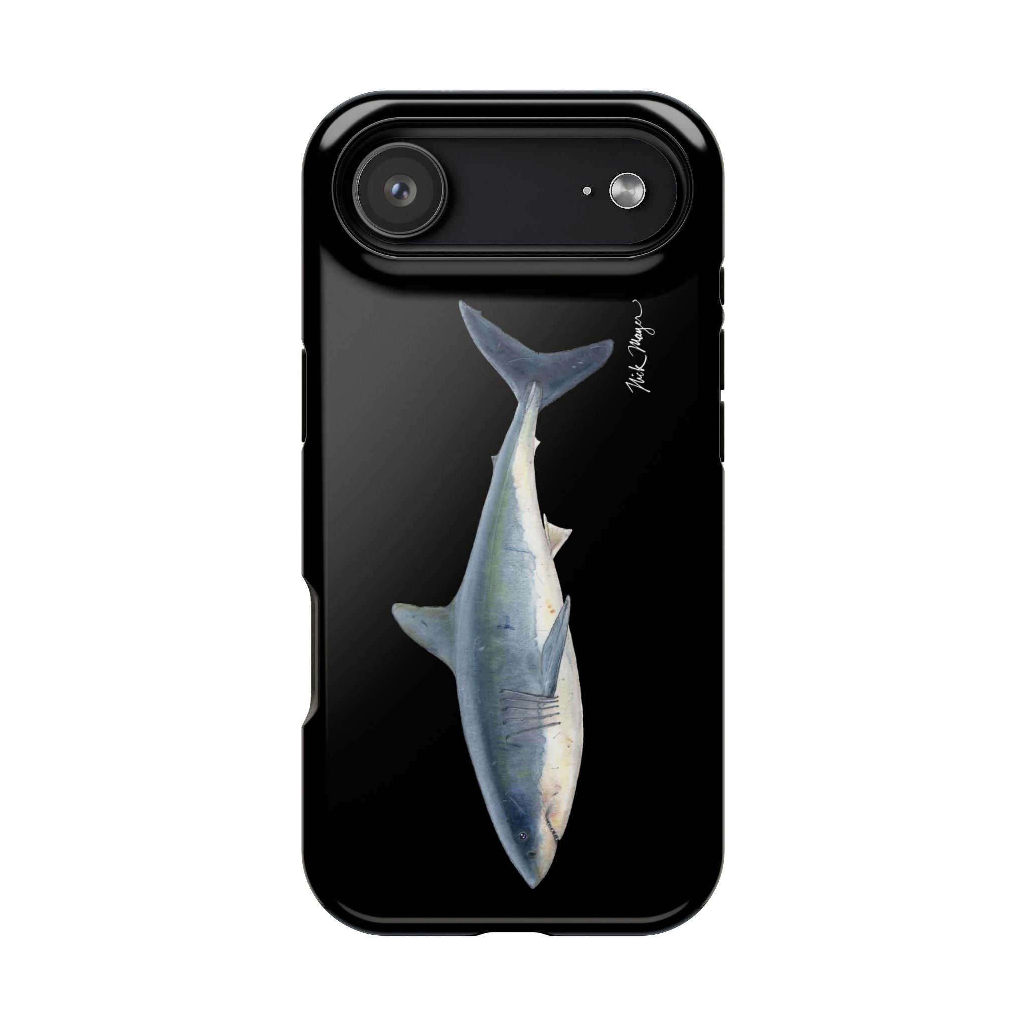 Great White Shark Black MagSafe iPhone Case