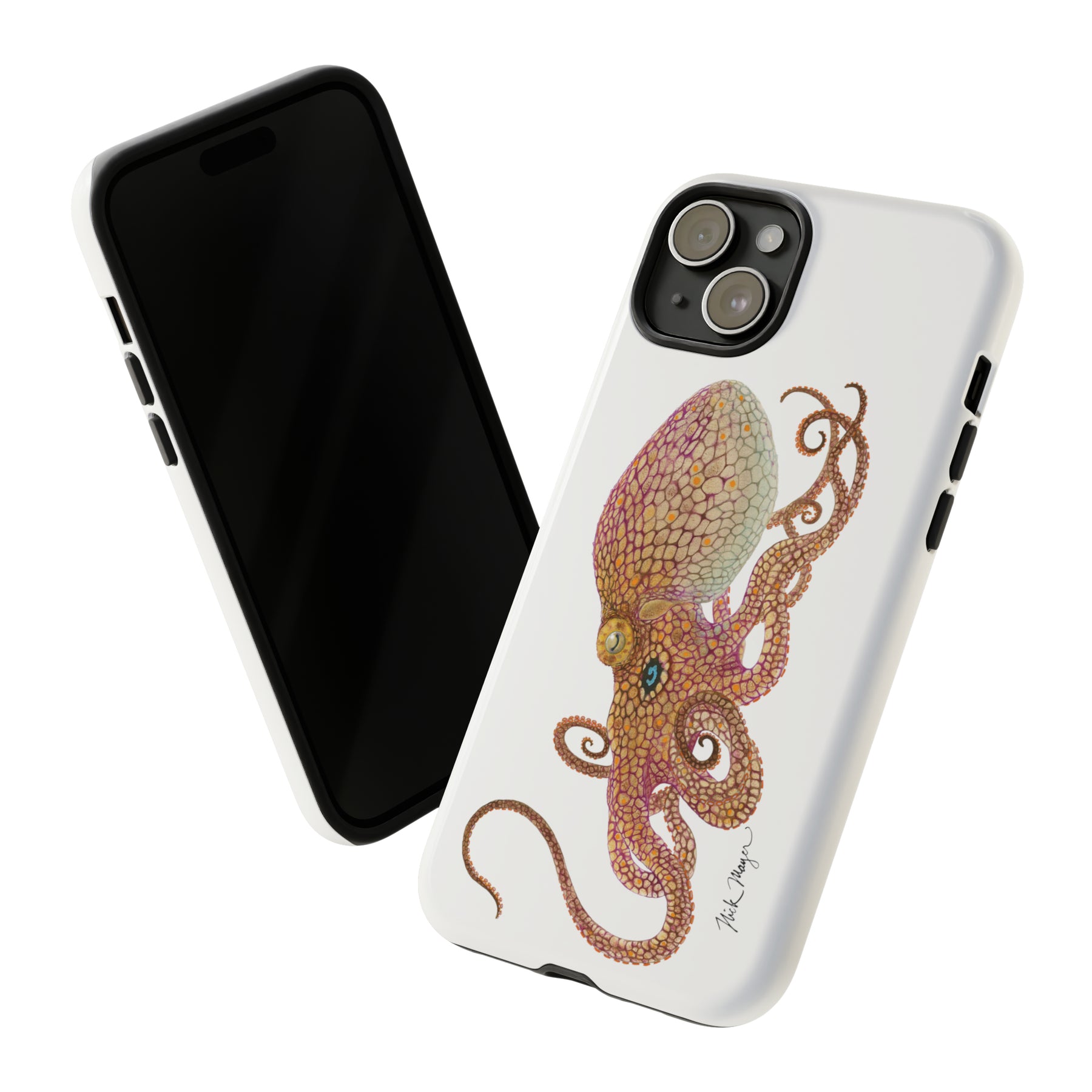 Two Spot Octopus iPhone 15 Case
