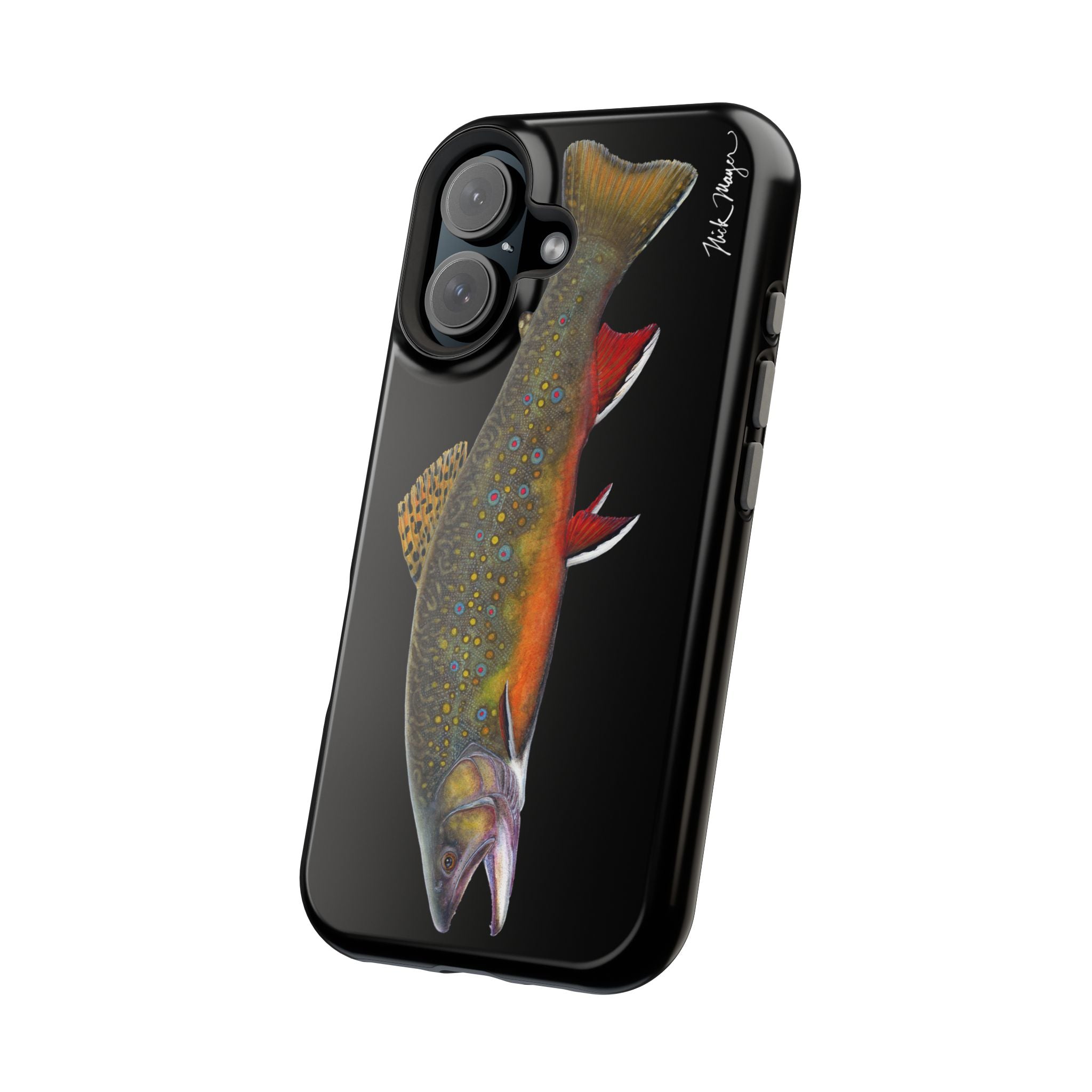 Brook Trout MagSafe Black iPhone Case