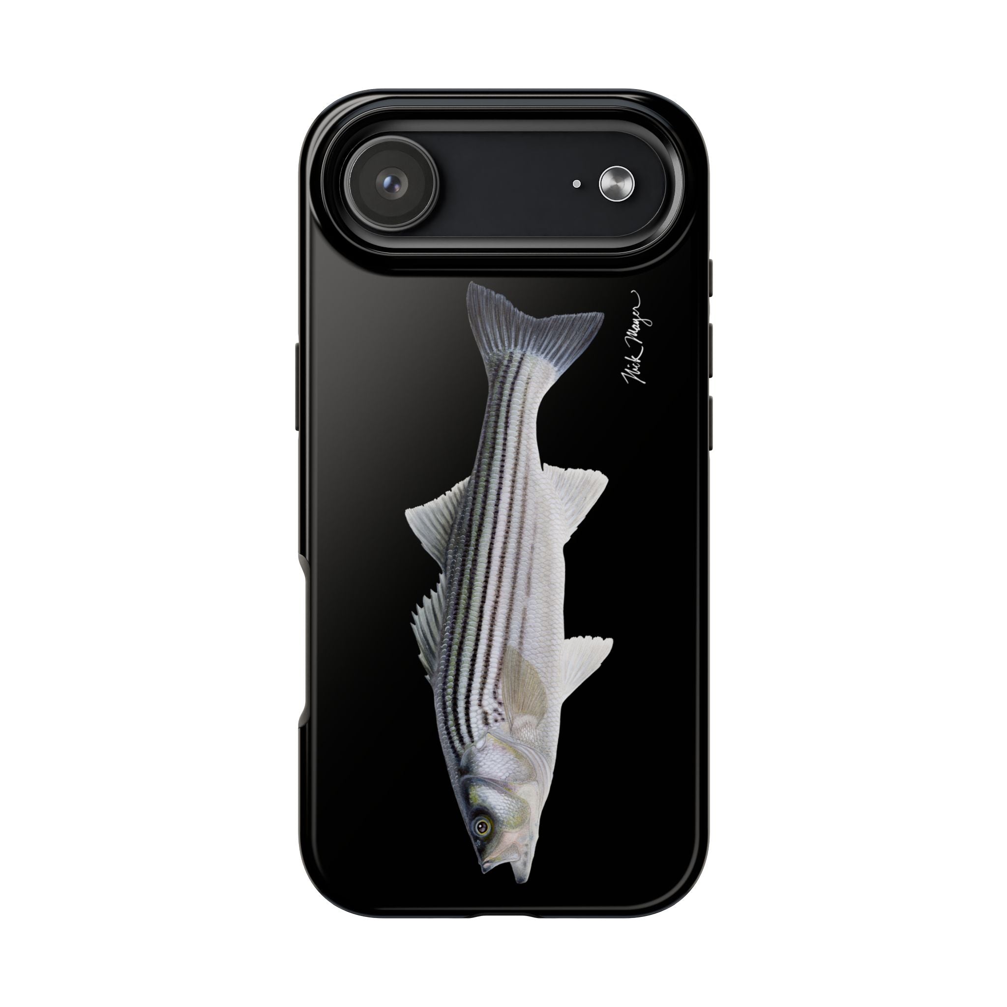 Schoolie Striper Black Phone Case (iPhone)