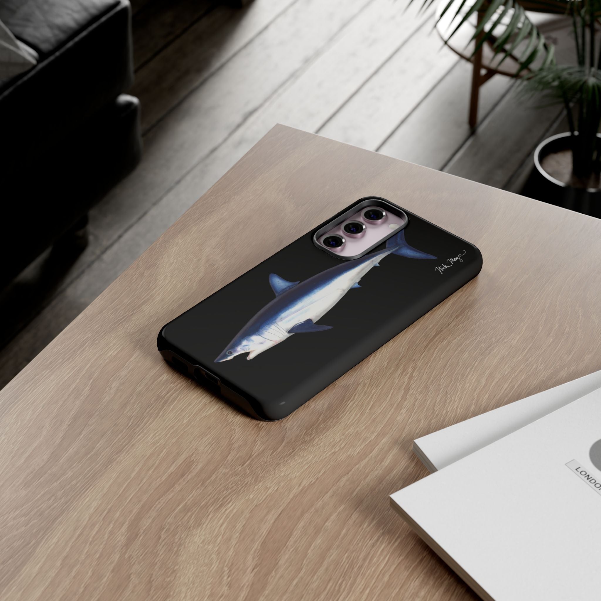 Mako Shark Black Phone Case (Samsung)