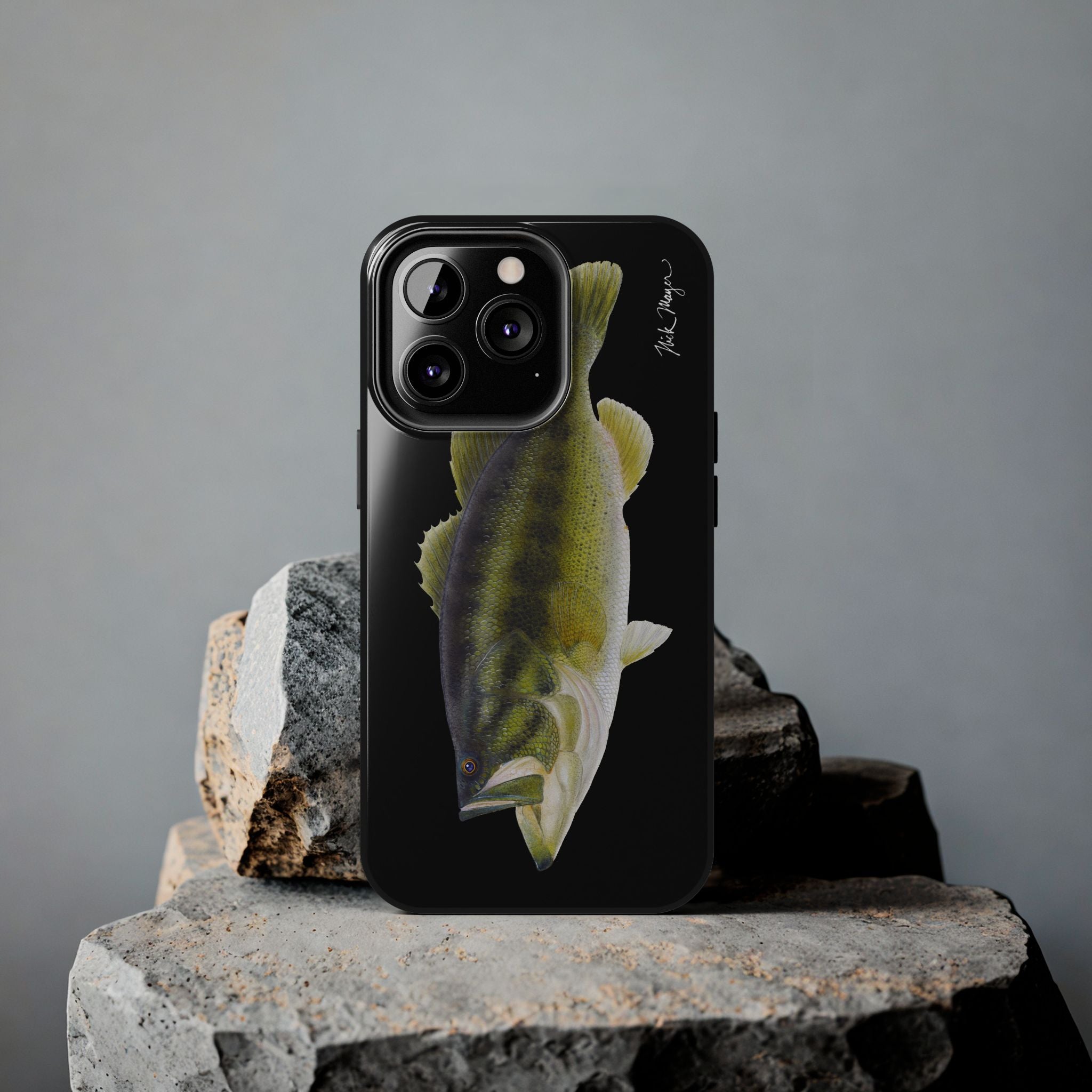 Largemouth Bass Black Phone Case (iPhone)