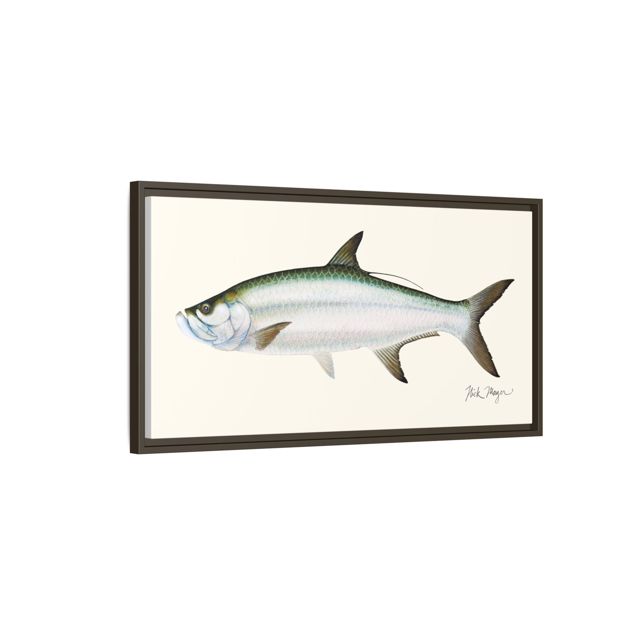 Tarpon Framed Canvas Print Printify