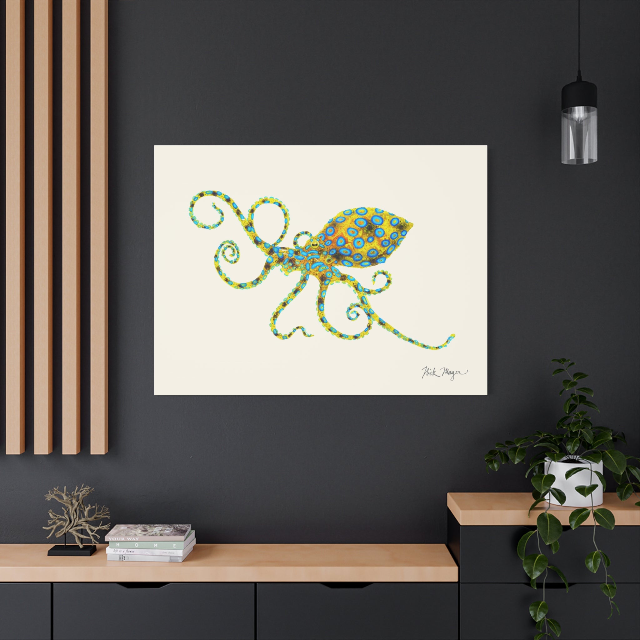 Blue Ringed Octopus Canvas Print