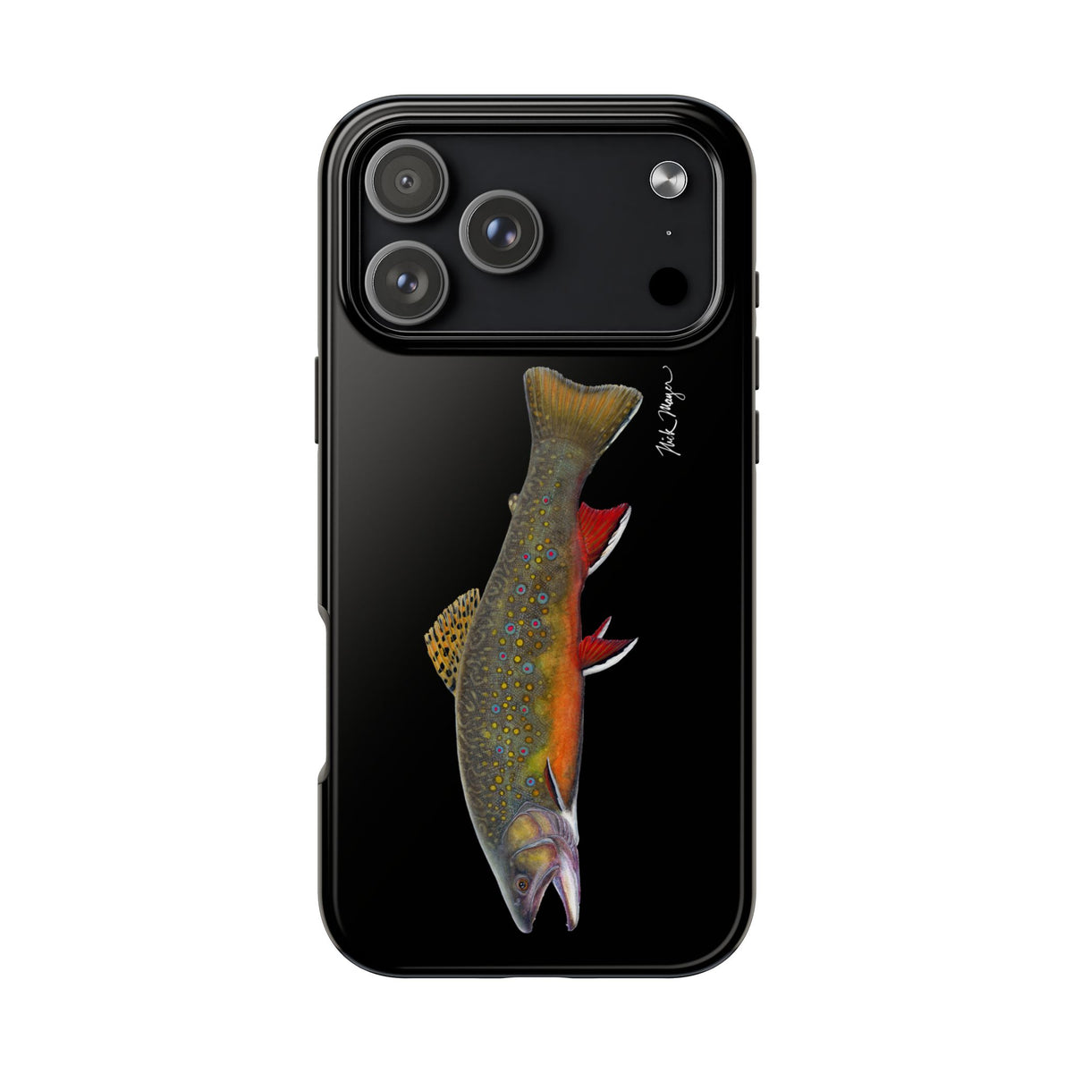Brook Trout Black Phone Case (iPhone) Printify