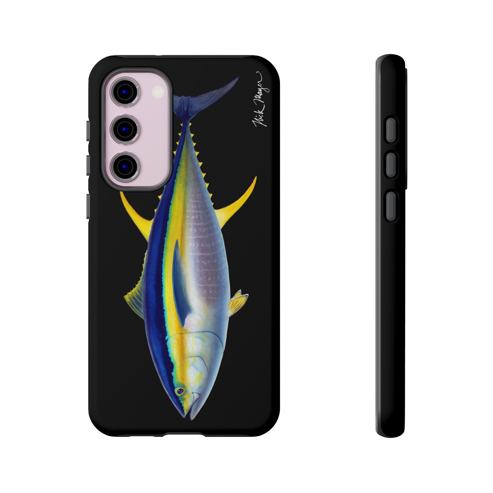 Yellowfin Tuna Black Phone Case (Samsung) Printify