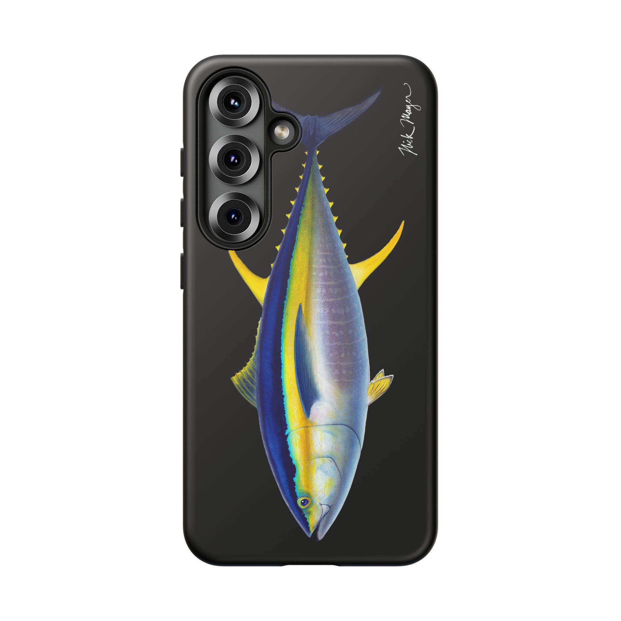Yellowfin Tuna Black Phone Case (Samsung) Printify