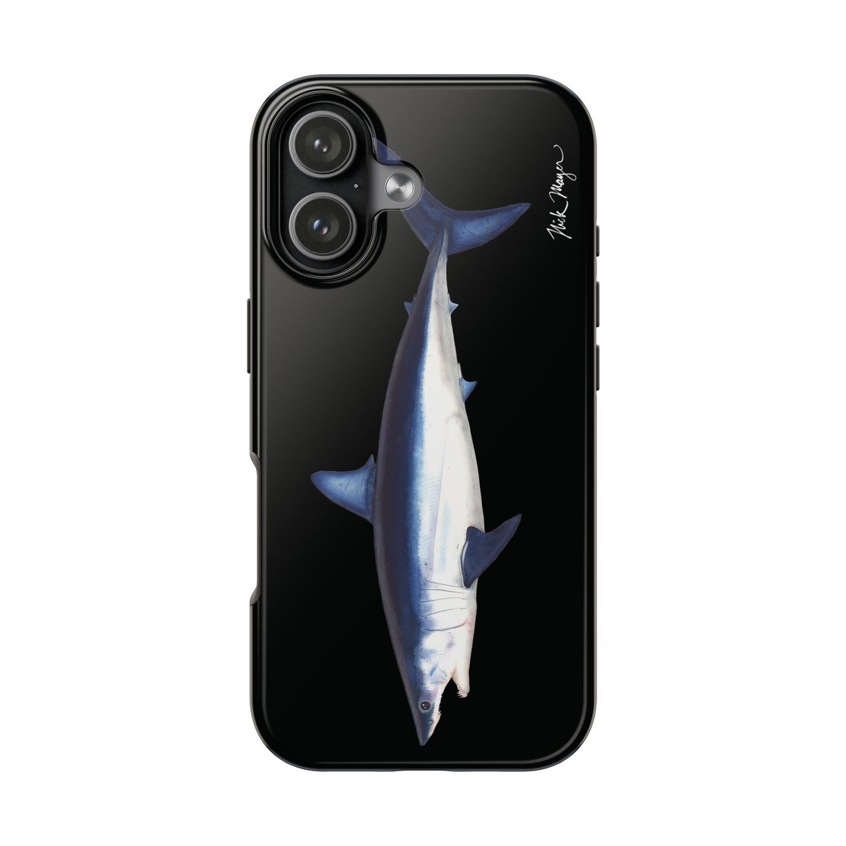 Mako Shark Black iPhone Case Printify