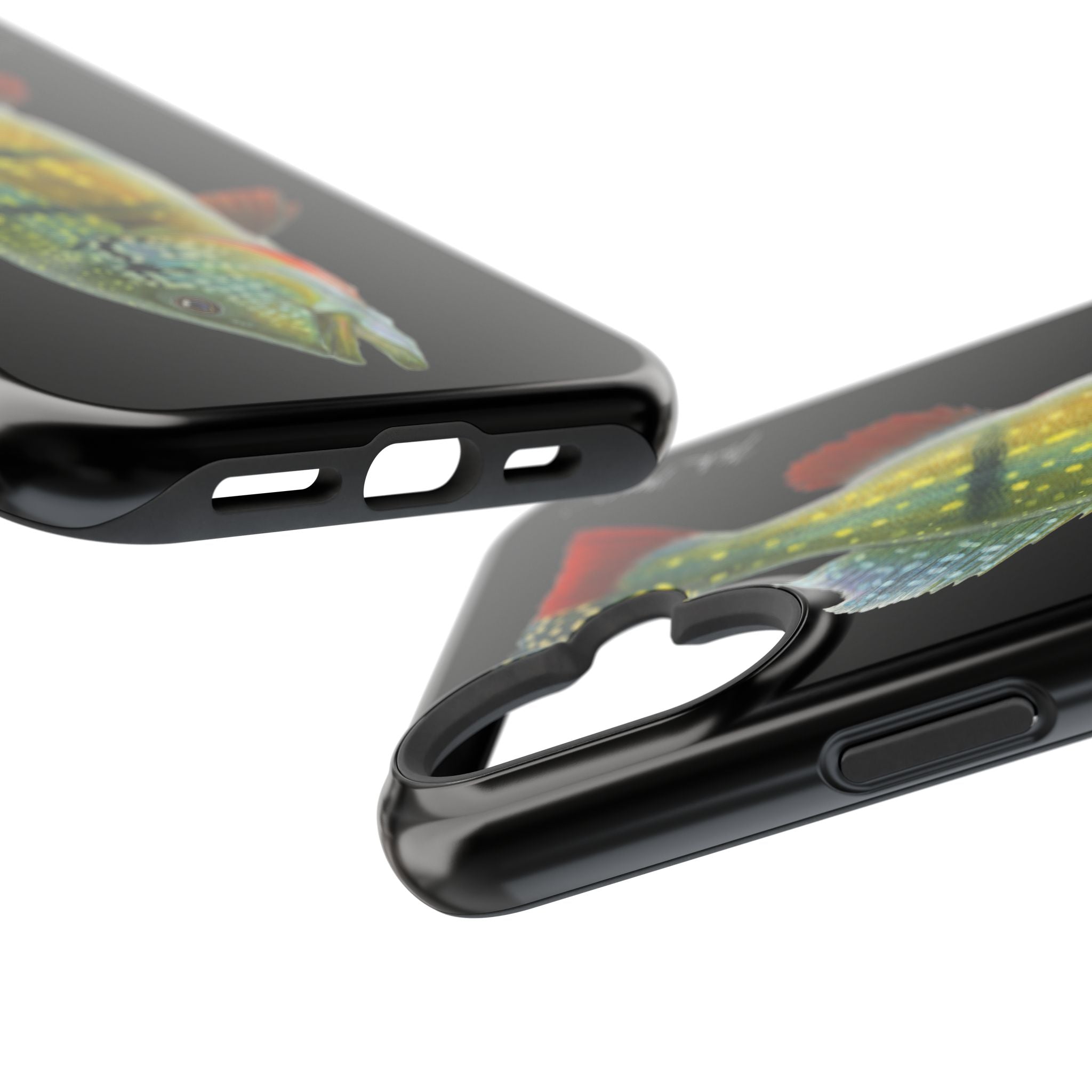 Peacock Bass MagSafe Black iPhone Case