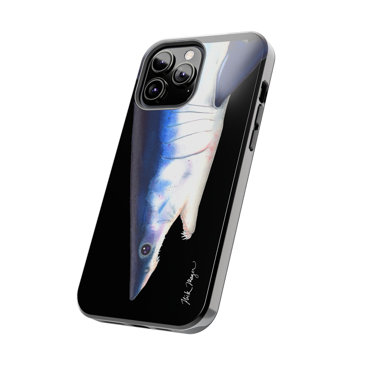 Mako Shark Face Black Case (iPhone) Printify