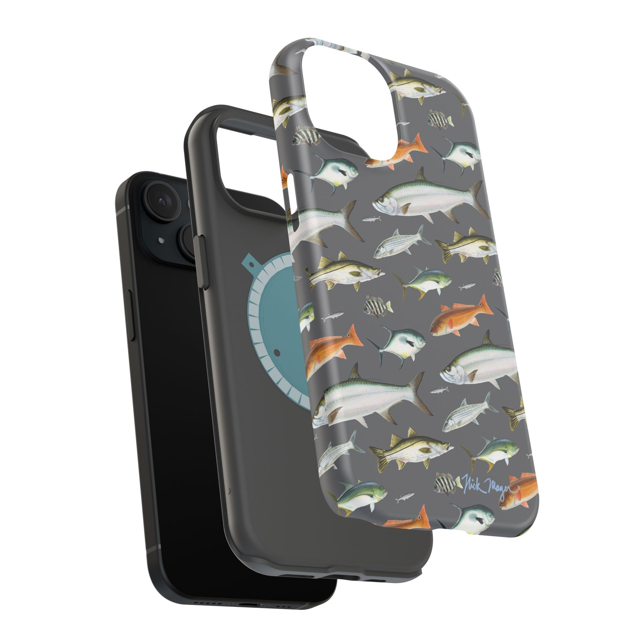Southern Fish Grey MagSafe iPhone Case