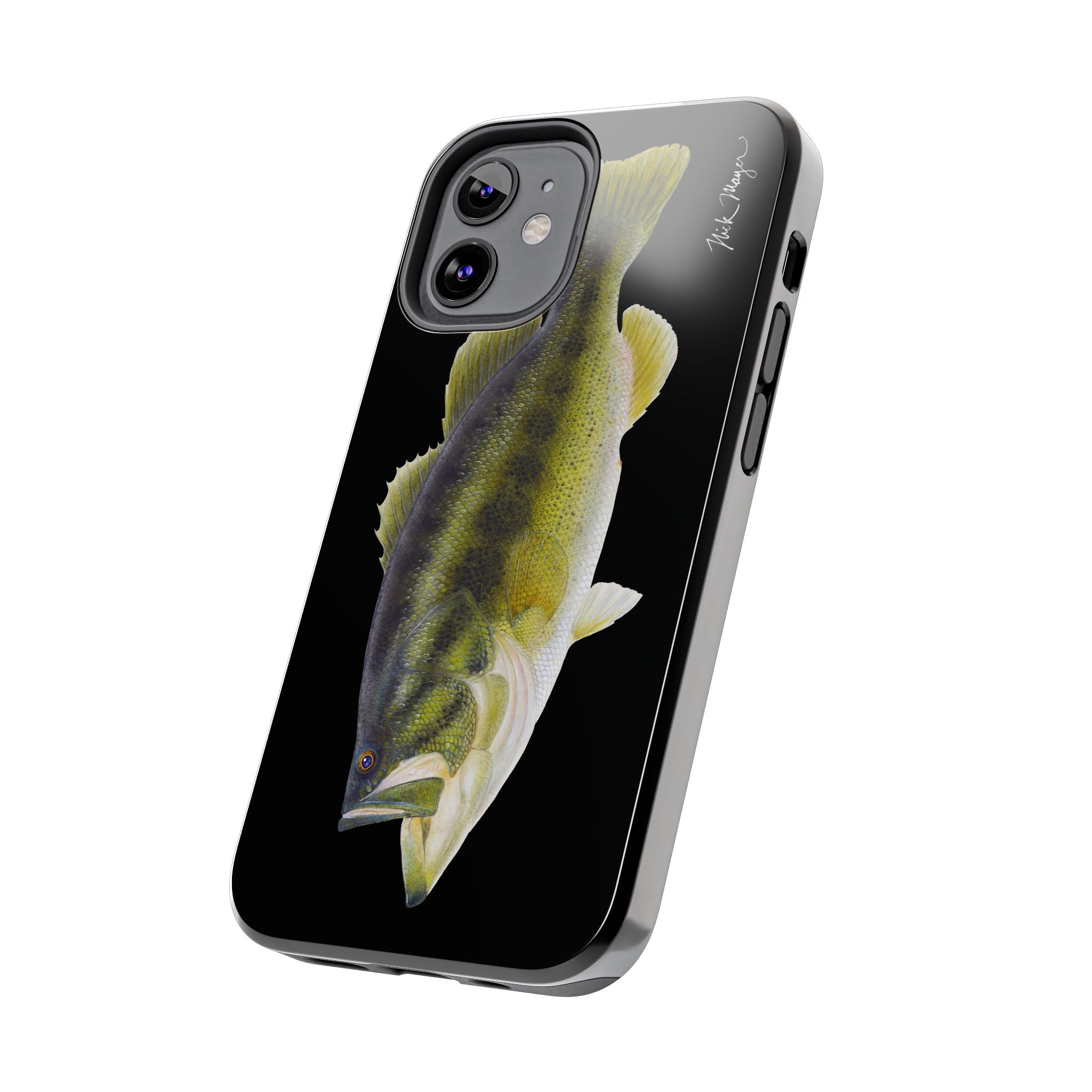 Largemouth Bass Black Phone Case (iPhone)