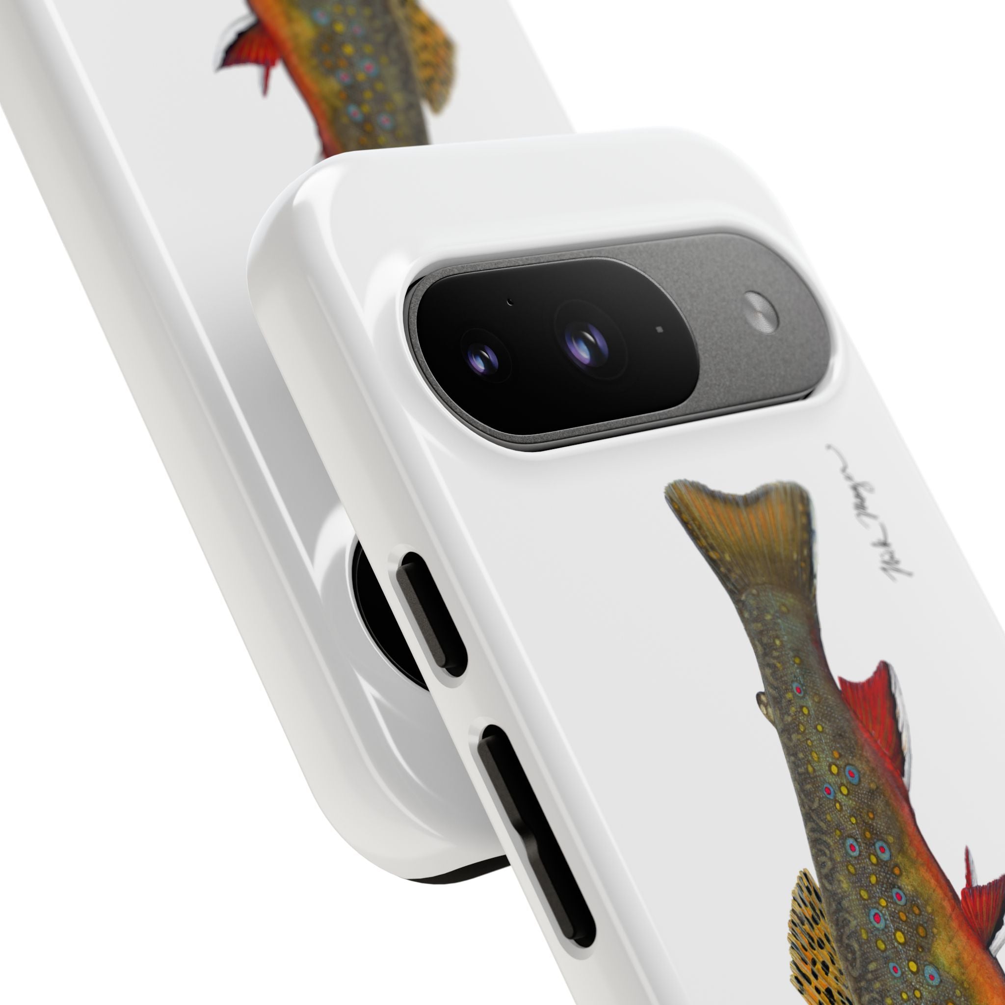 Brook Trout White Phone Case (Samsung)
