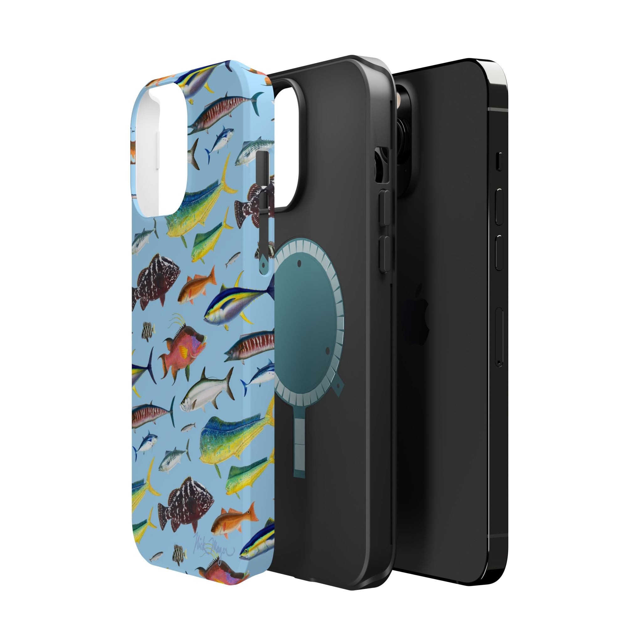 Southern Offshore Fish Blue MagSafe iPhone Case