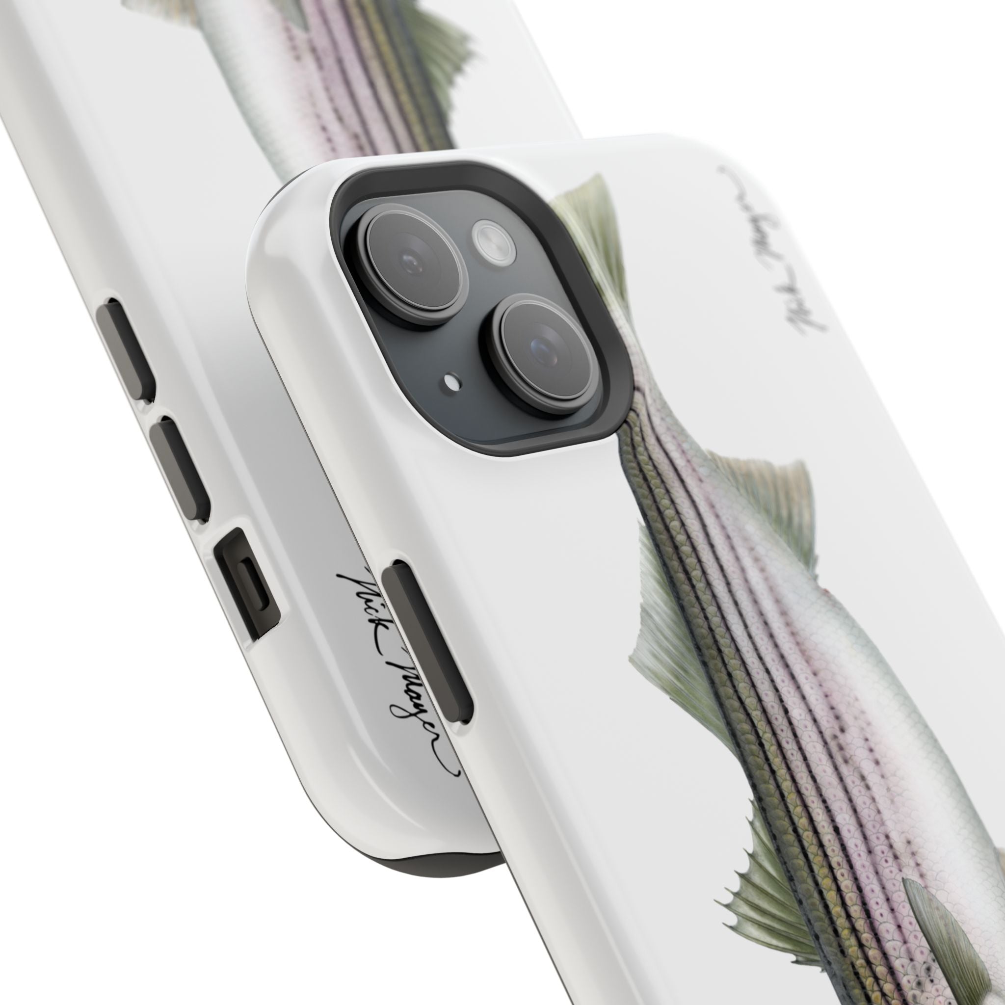 30 lb Striper MagSafe White iPhone Case