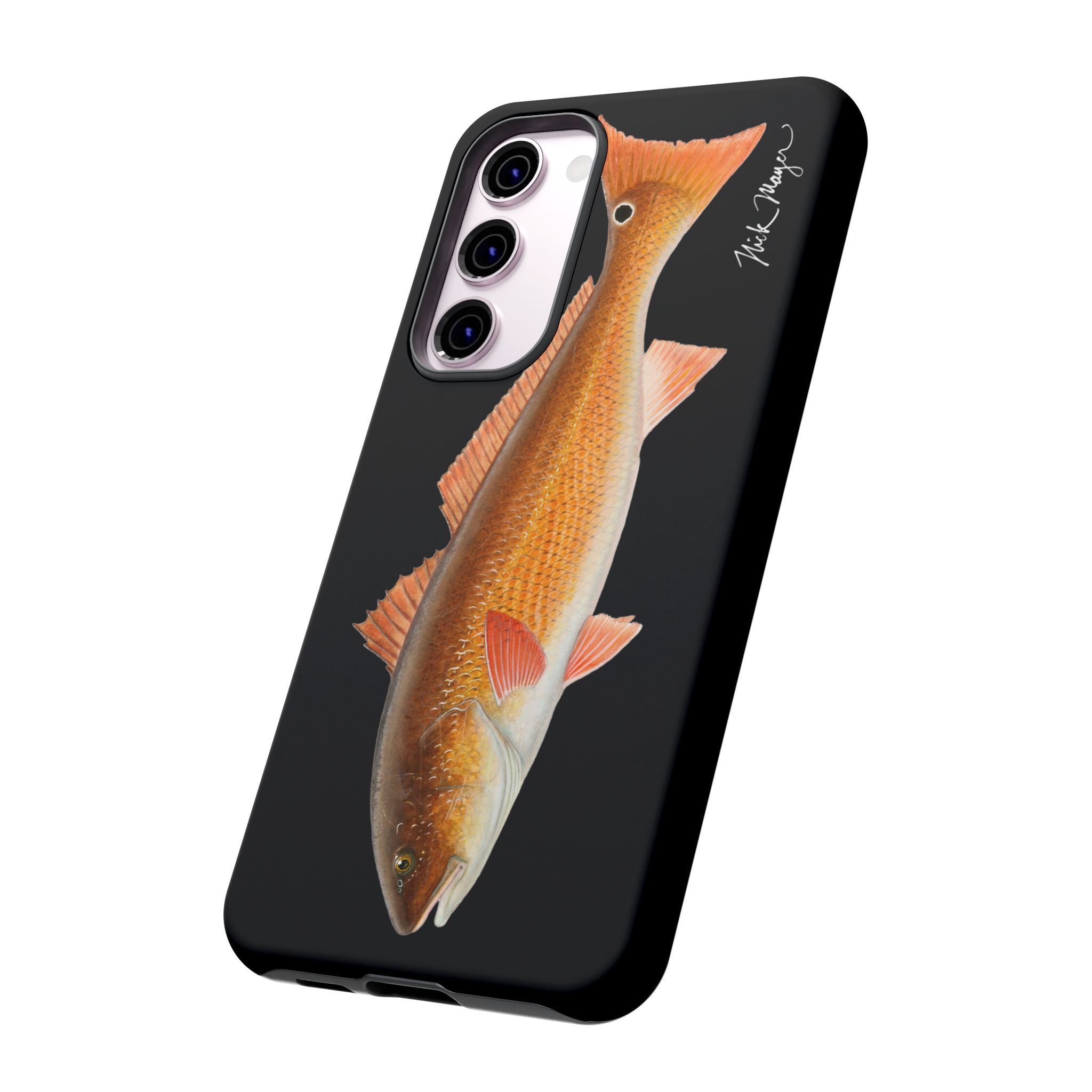 Redfish Black Phone Case (Samsung) Printify