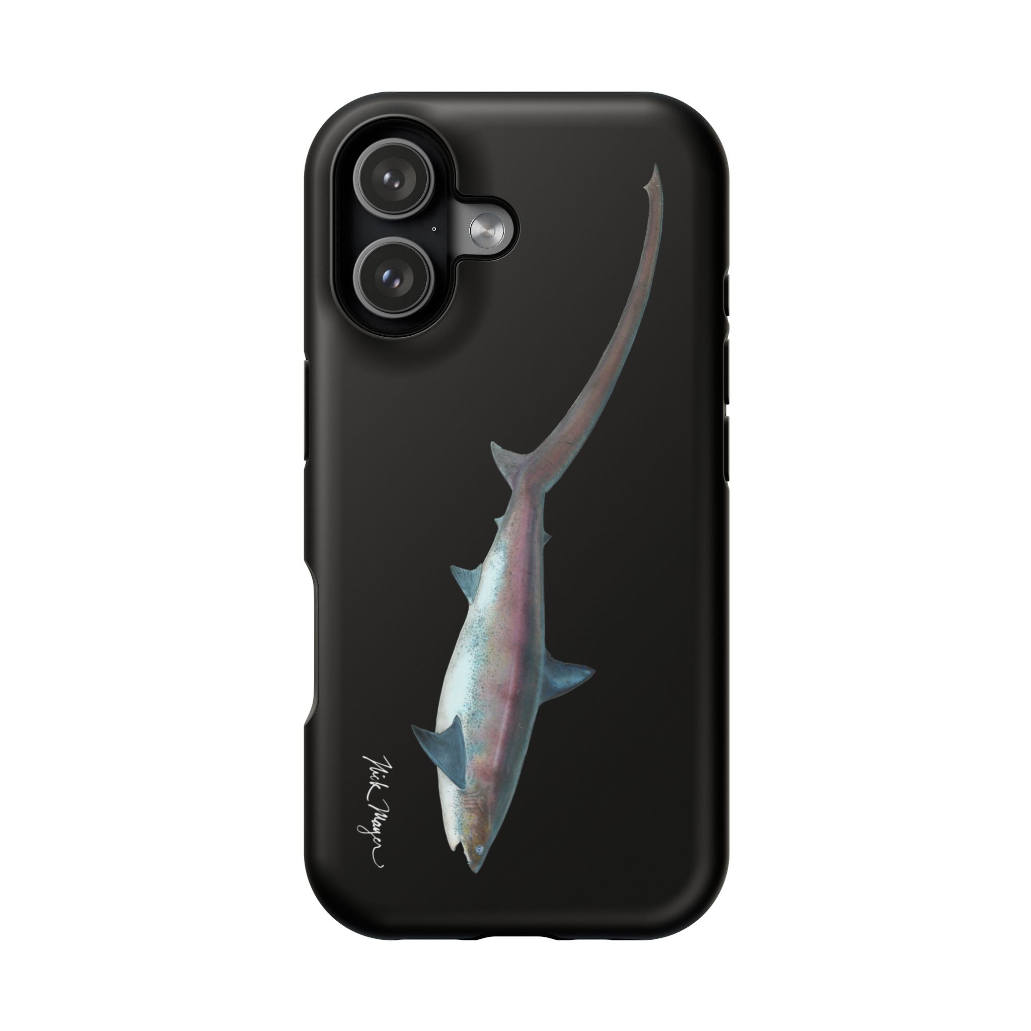 Thresher Shark MagSafe Black iPhone Case