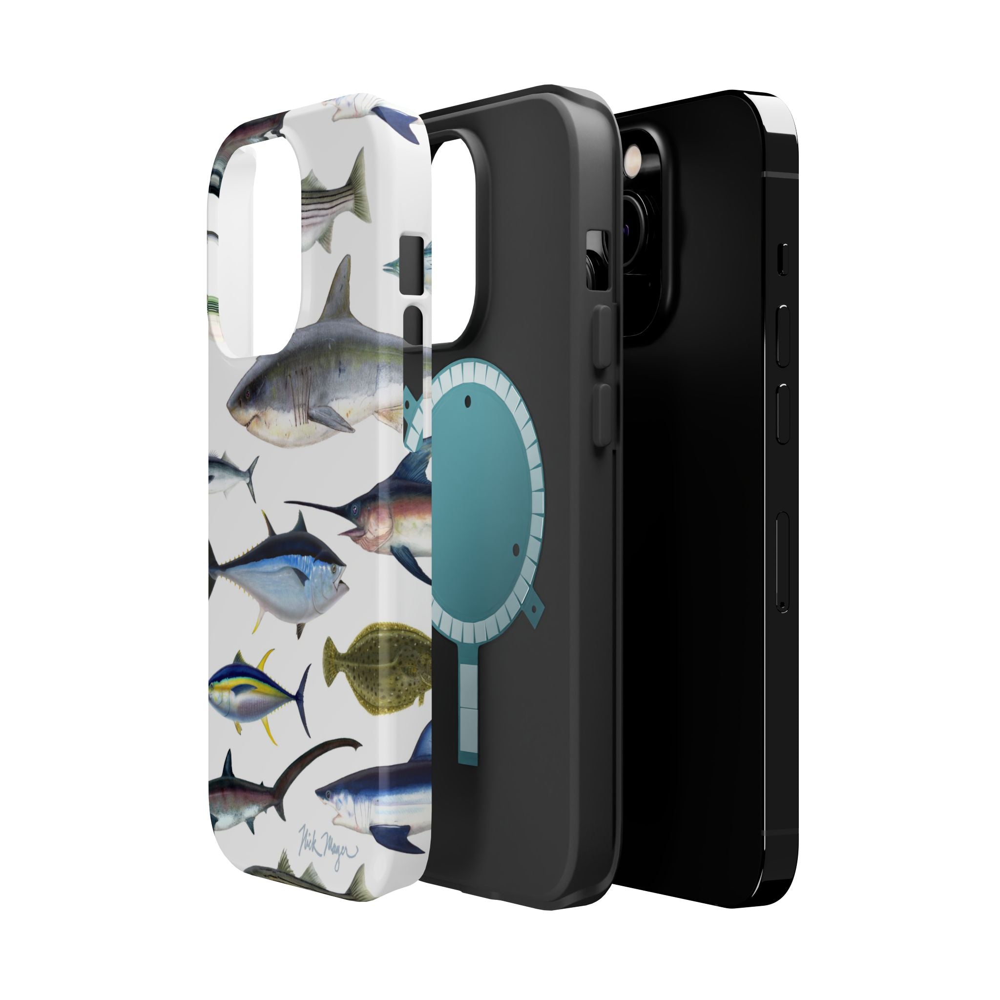 New England Fish White MagSafe iPhone Case