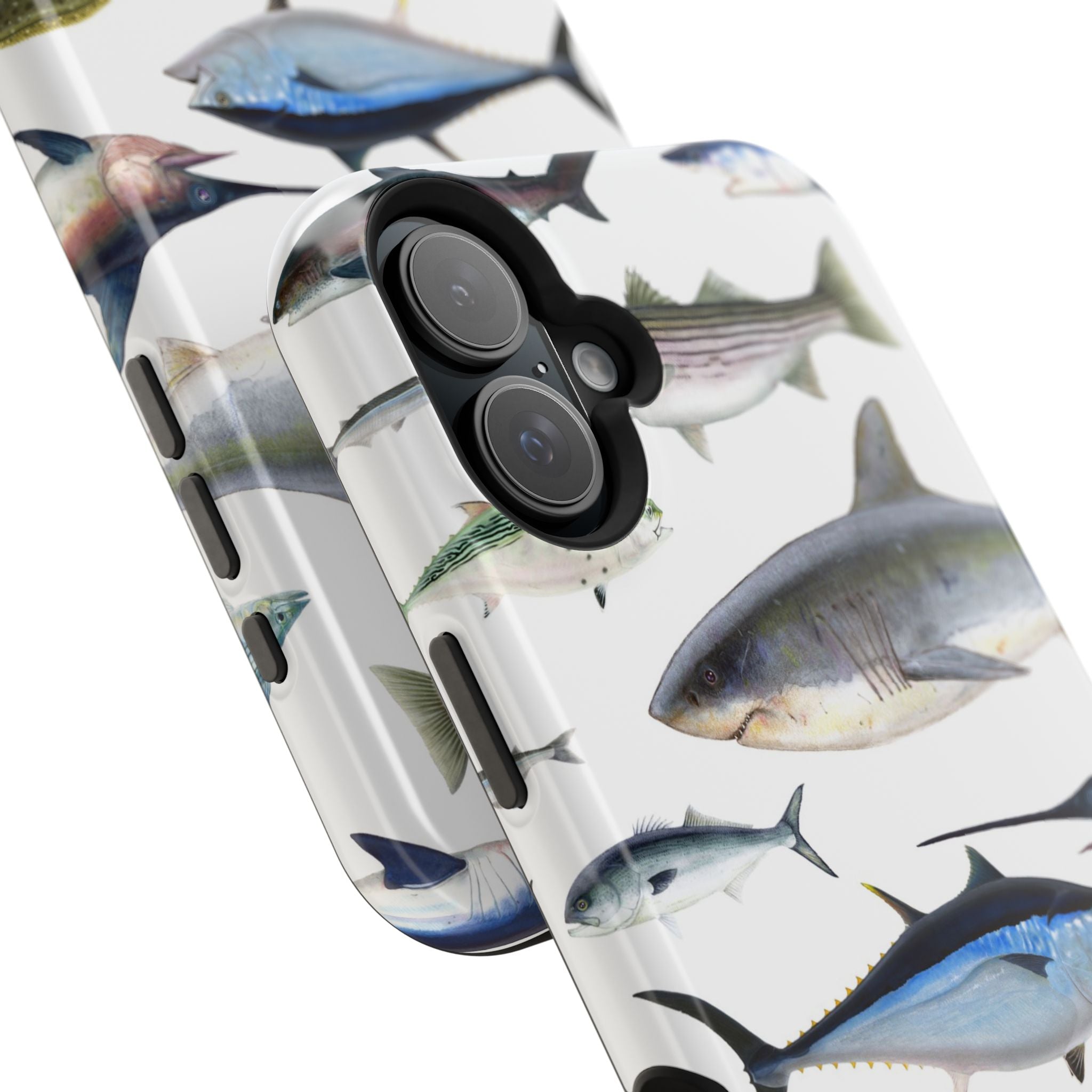 New England Fish White MagSafe iPhone Case