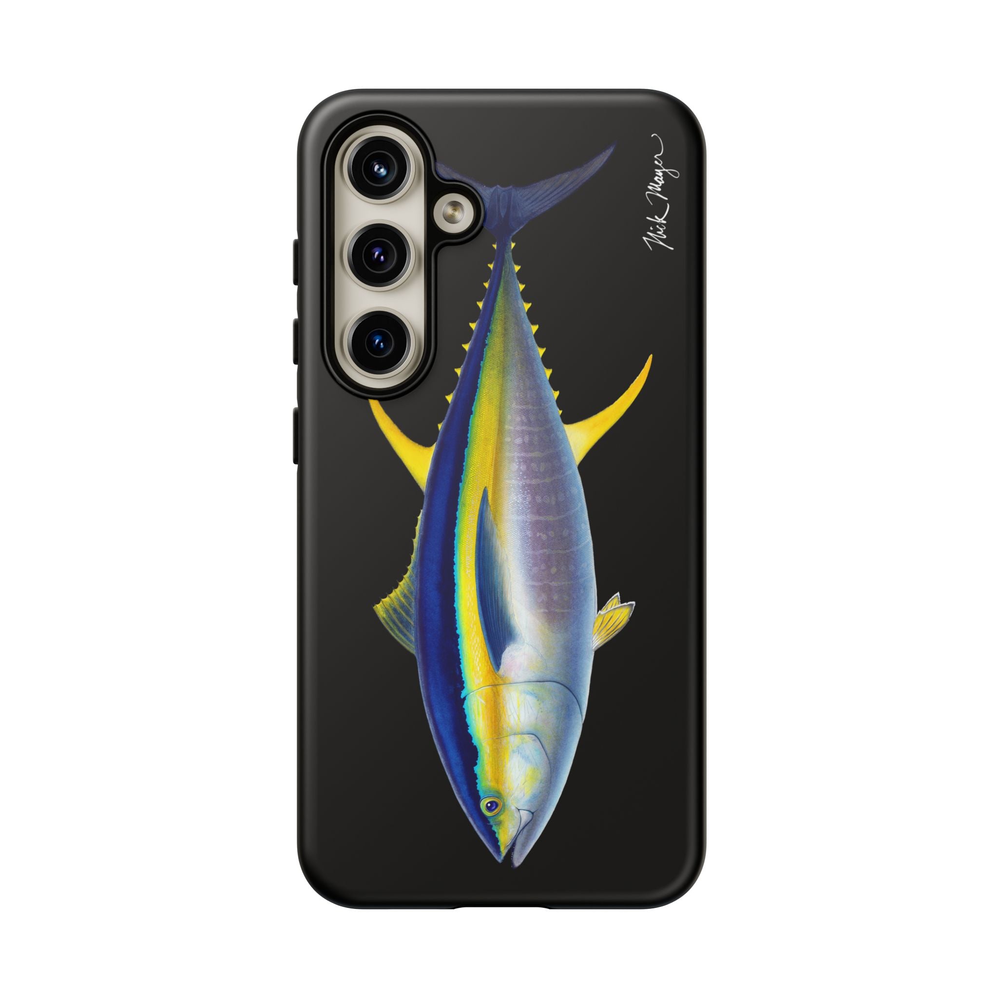 Yellowfin Tuna Black Phone Case (Samsung) Printify