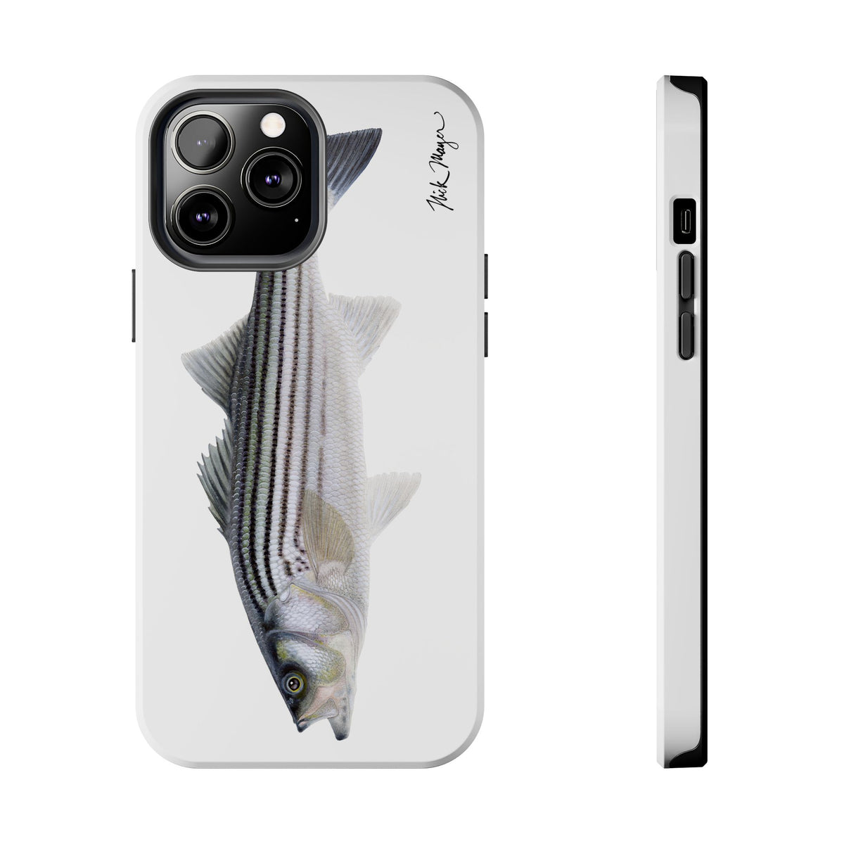 Schoolie Striper White Phone Case (iPhone) Printify
