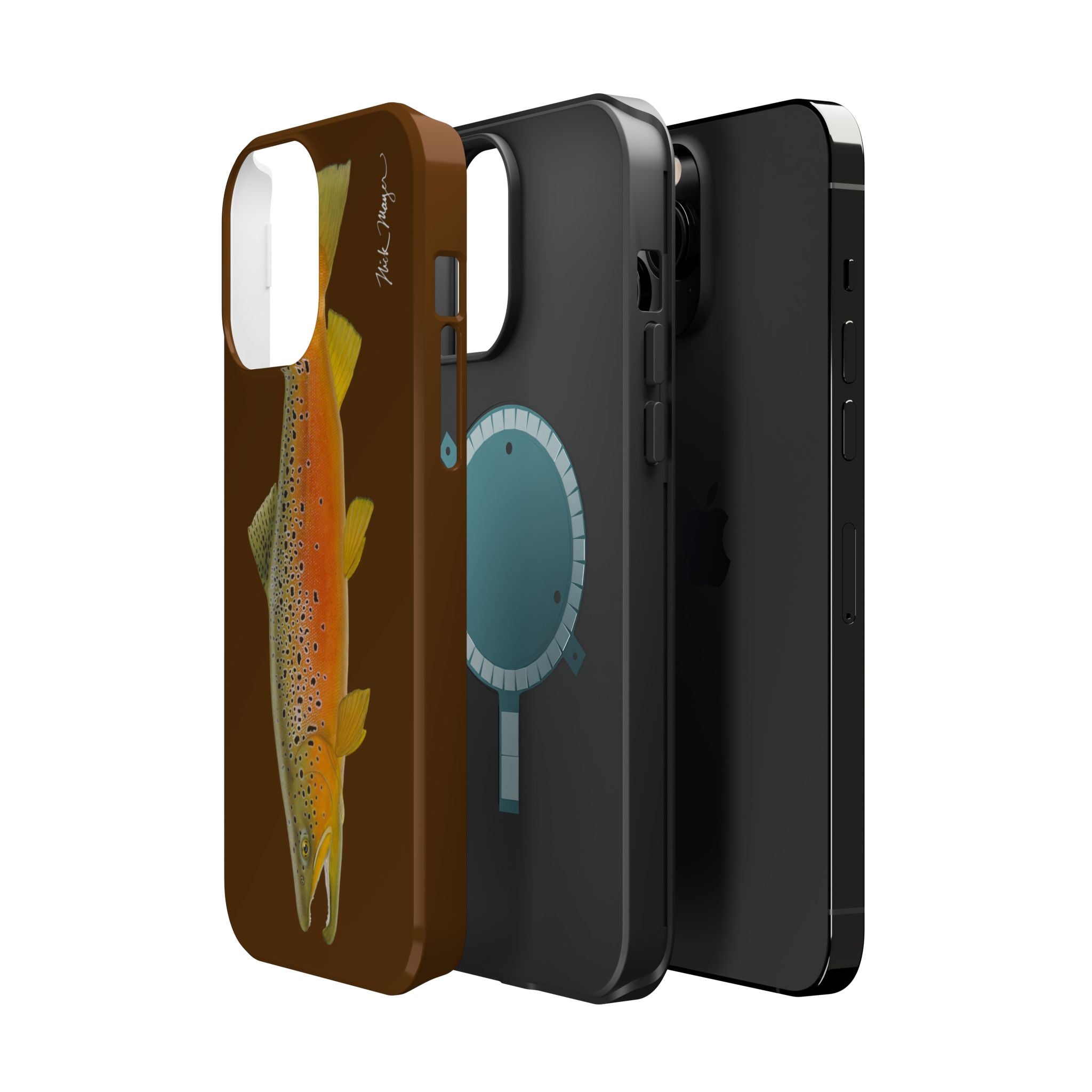 Brown Trout 2 Brown MagSafe iPhone Case, Limited Run